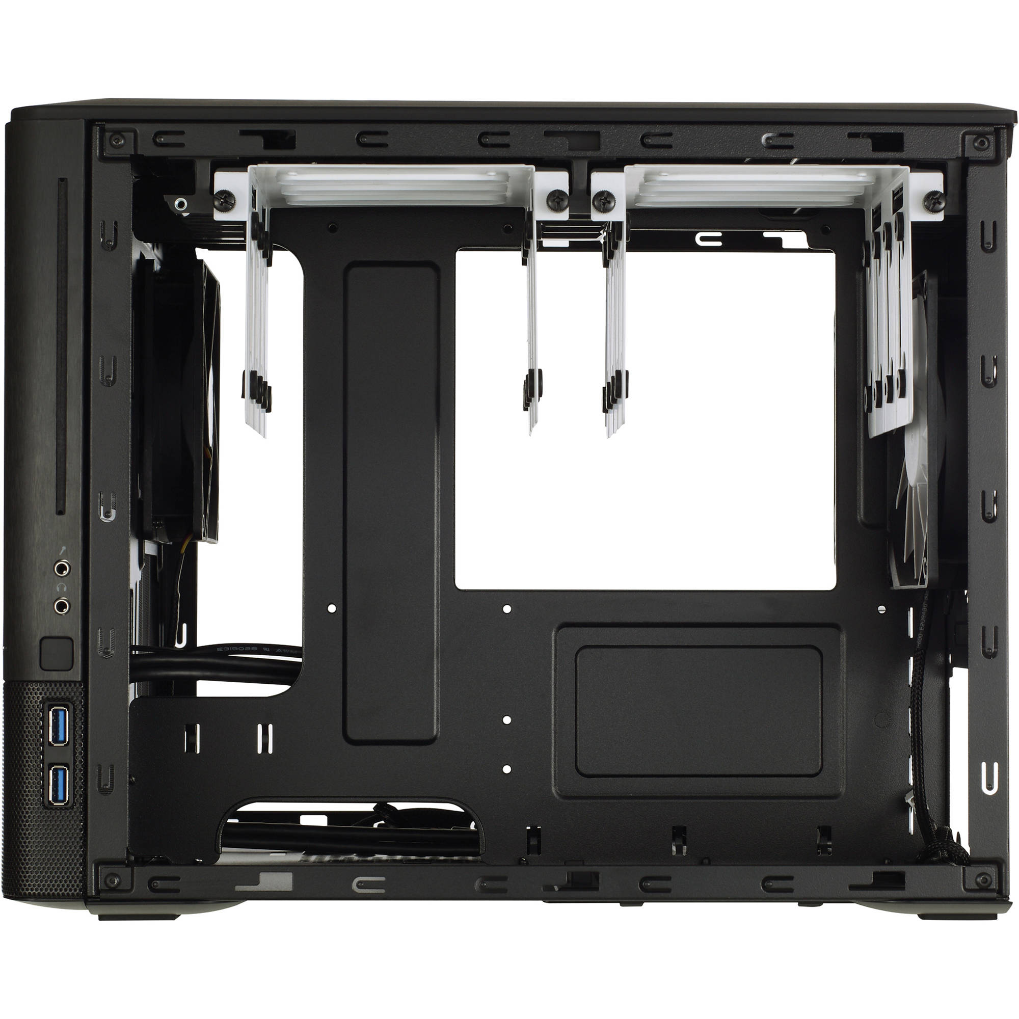 Fractal Design Node 804 black micro ATX cube case with clear side panel — view 6