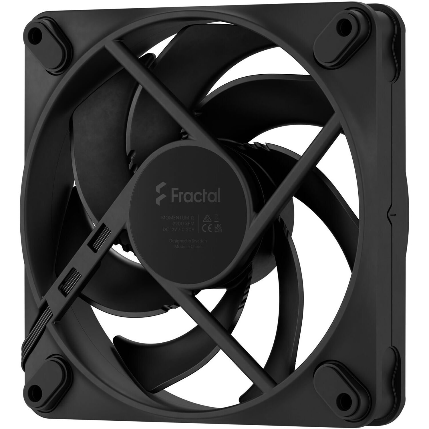 Fractal Design Momentum 12 PWM Black 120 mm case fan — view 4