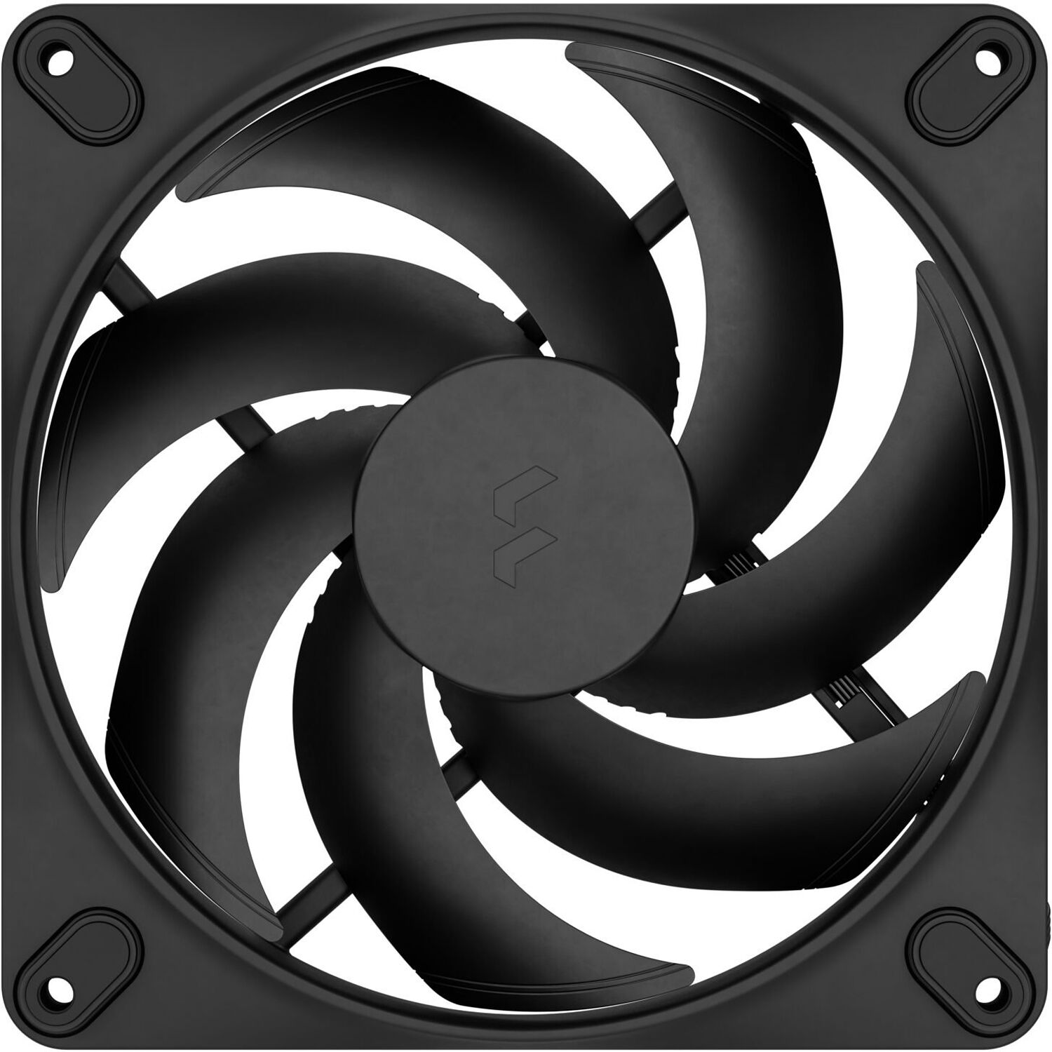 Fractal Design Momentum 14 PWM Black 140 mm case fan with black frame and performance blade design — view 4