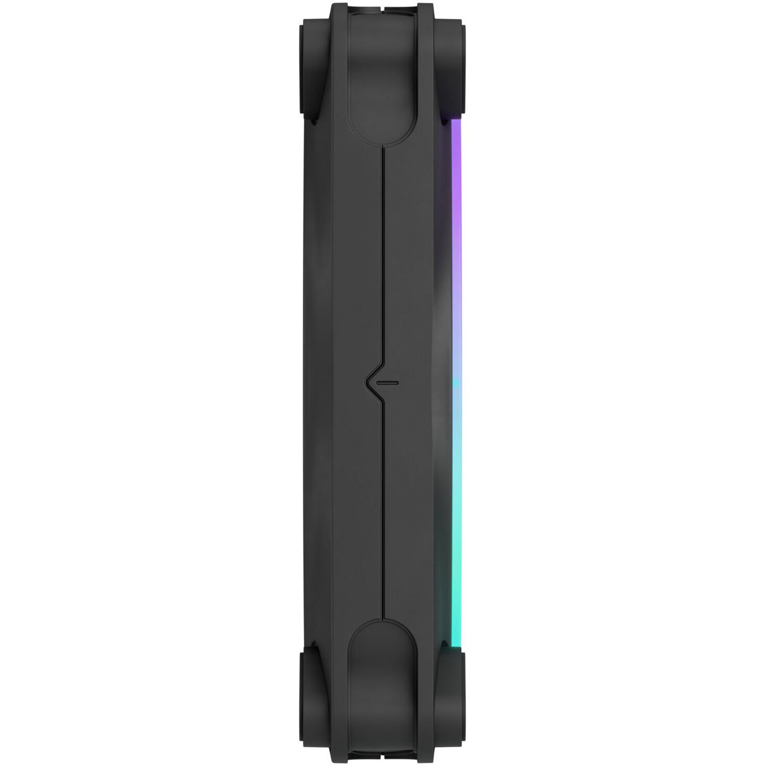 Fractal Design Momentum 12 RGB PWM Black 120 mm case fan with black frame and RGB lighting — view 3