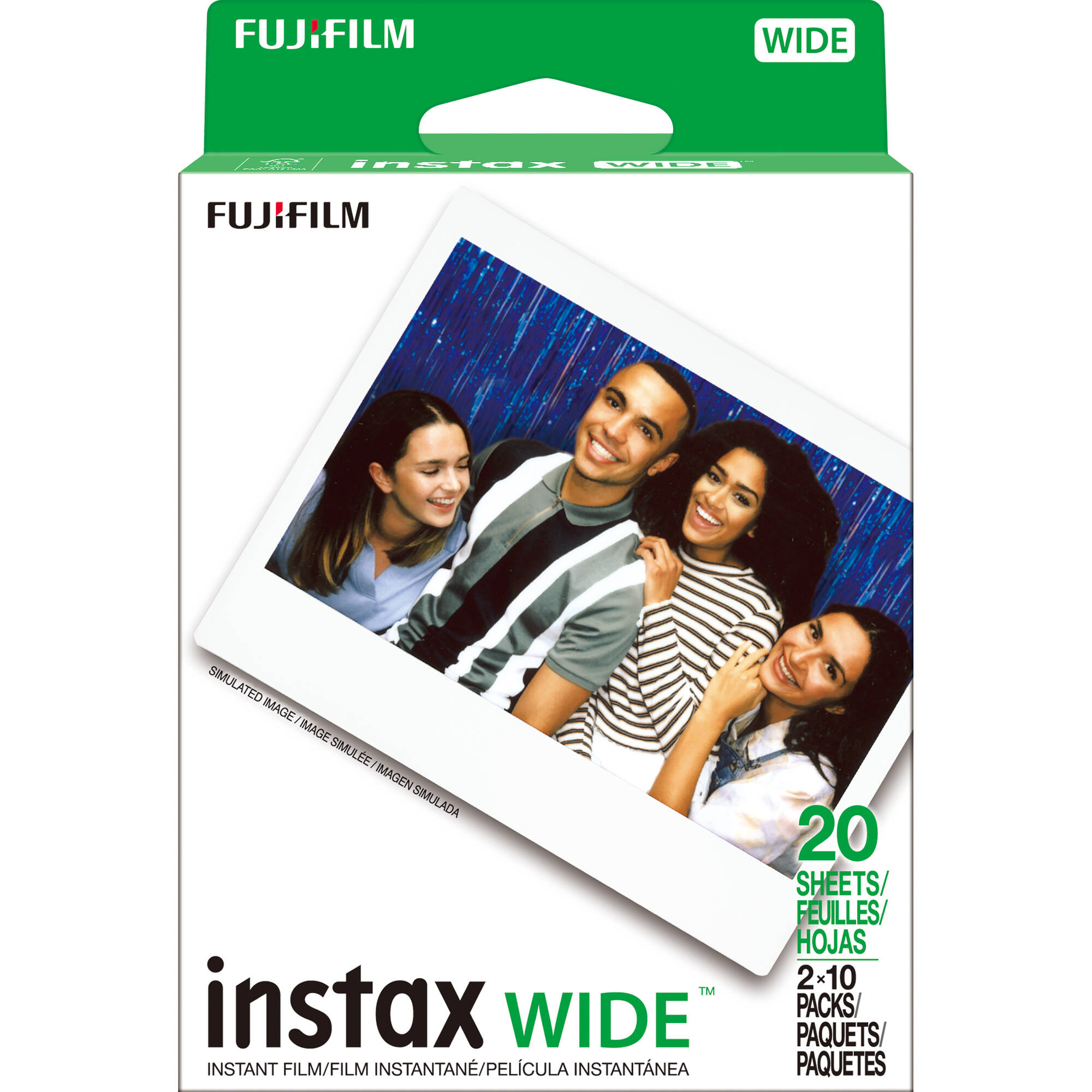 Fujifilm instax WIDE Film 20 exposures pack for instax Wide cameras — view 2