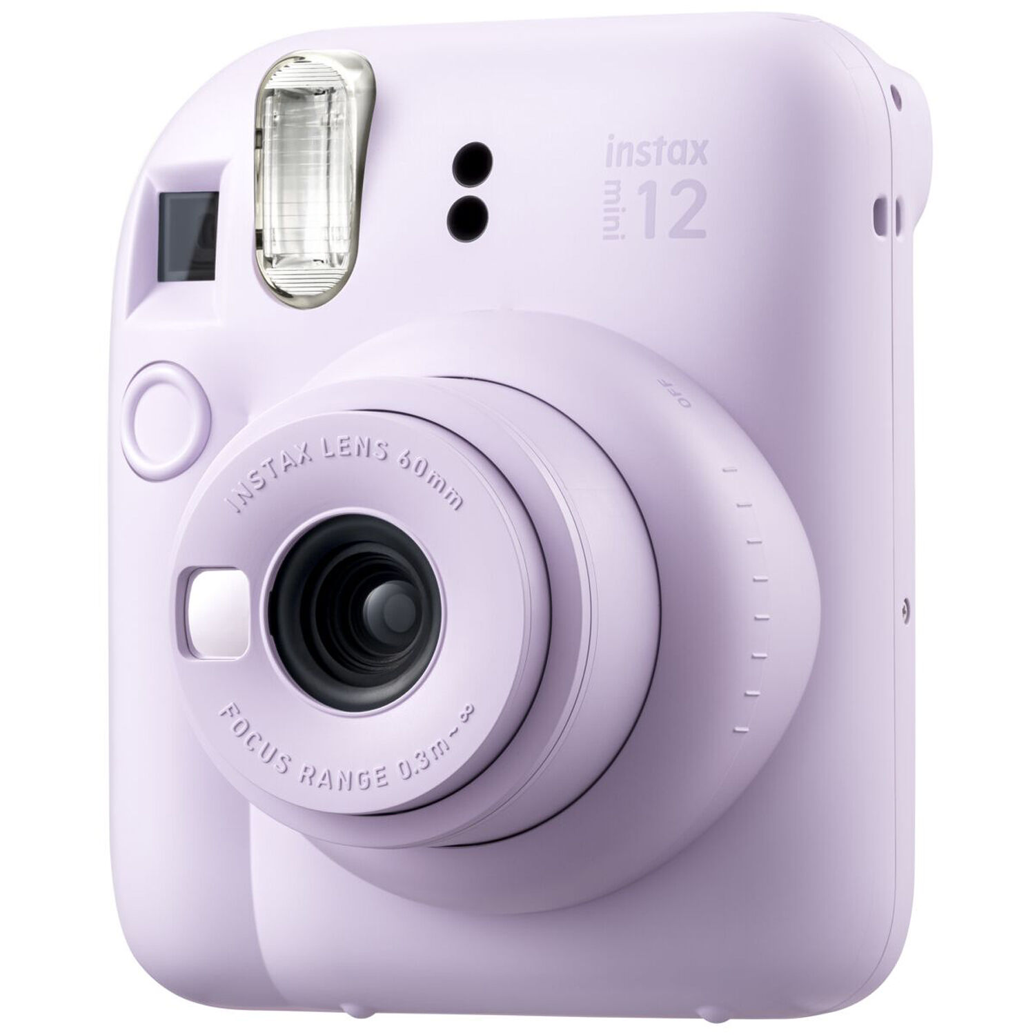 Fujifilm Instax Mini 12 Purple instant camera for 2 x 3 prints — view 3