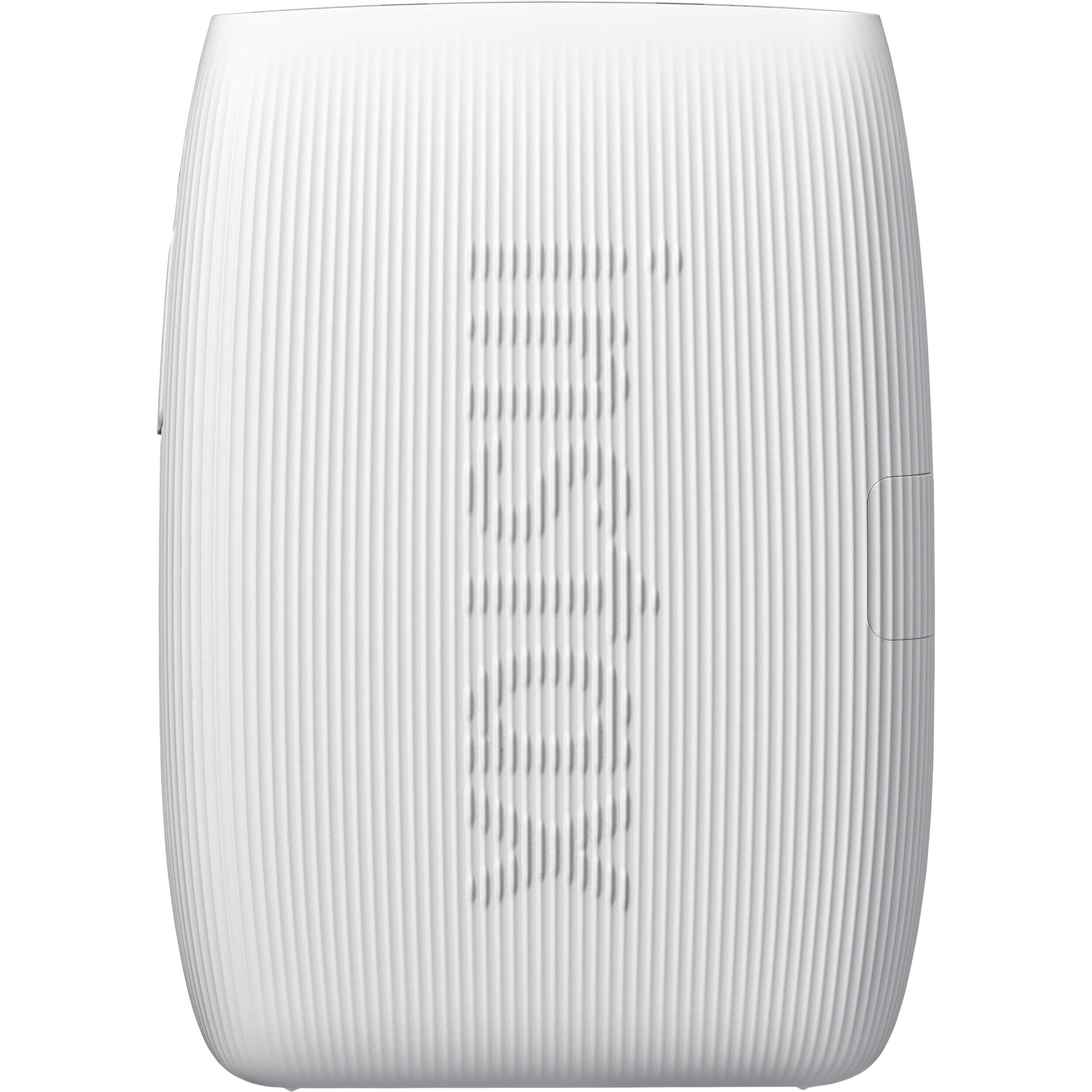 FUJIFILM Instax Link 3 Clay White smartphone printer producing pocket-sized color photo — view 3
