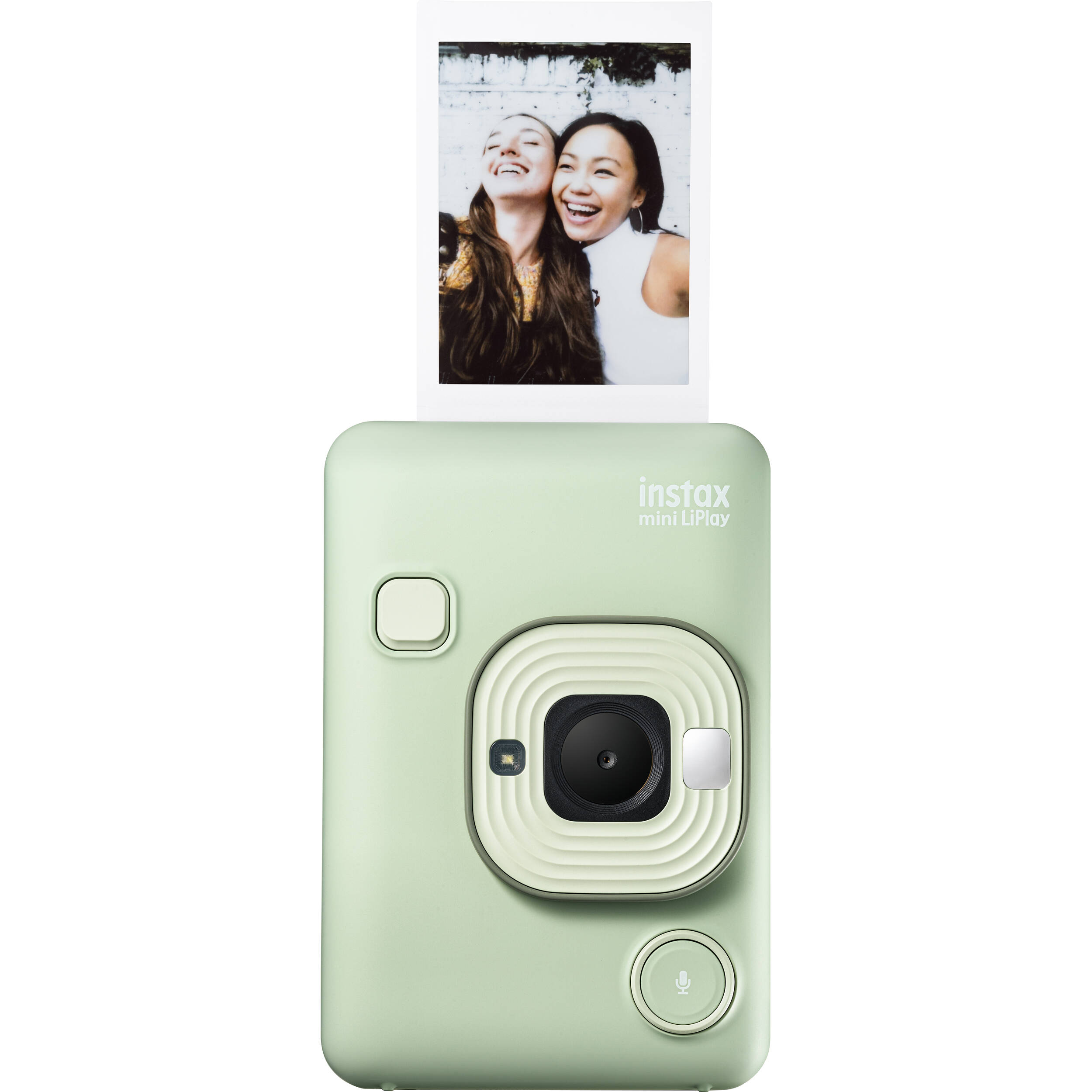 Instax LiPlay Matcha Green hybrid camera printer for instant photo capture and printing — view 2