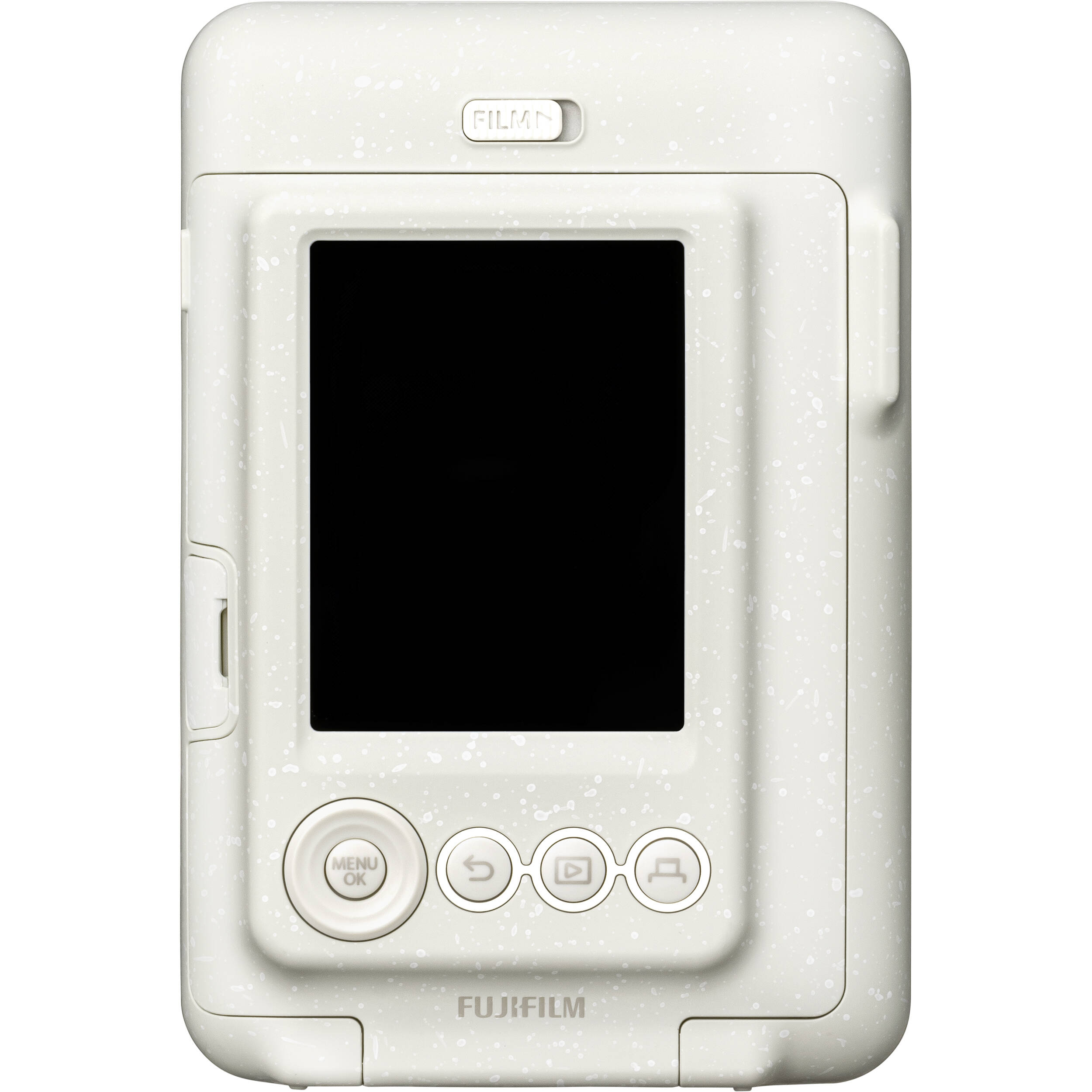 Instax LiPlay Misty White hybrid instant camera printer with compact portable design — view 7
