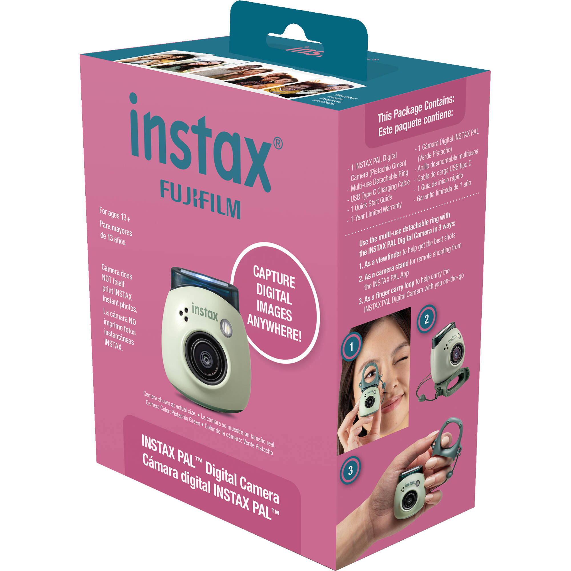 Instax Pal Pink compact digital camera by FUJIFILM DATA STORAGE — view 13
