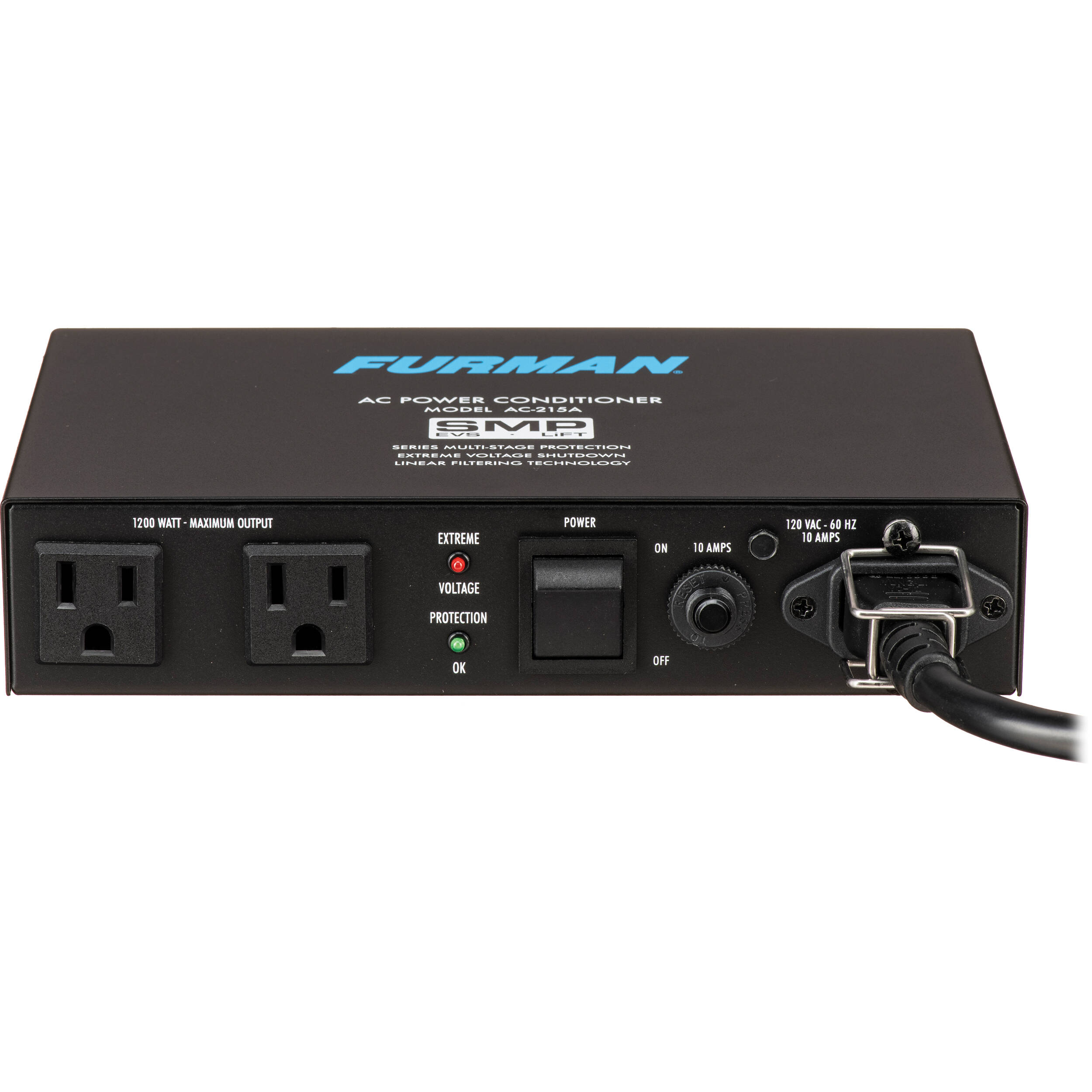FURMAN AC-215A 10 amp power conditioner for audio, video, and broadcast equipment — view 2