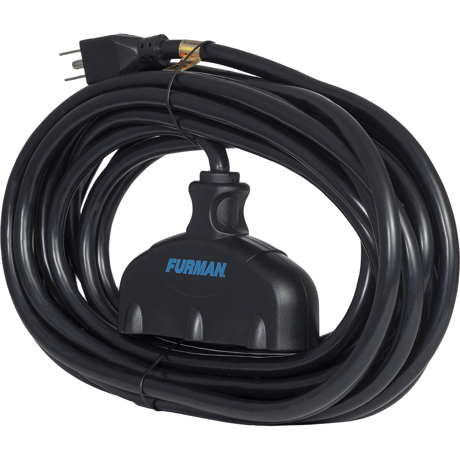 Furman ACX-25 25 foot heavy-duty power extension cord with three outlets — view 2