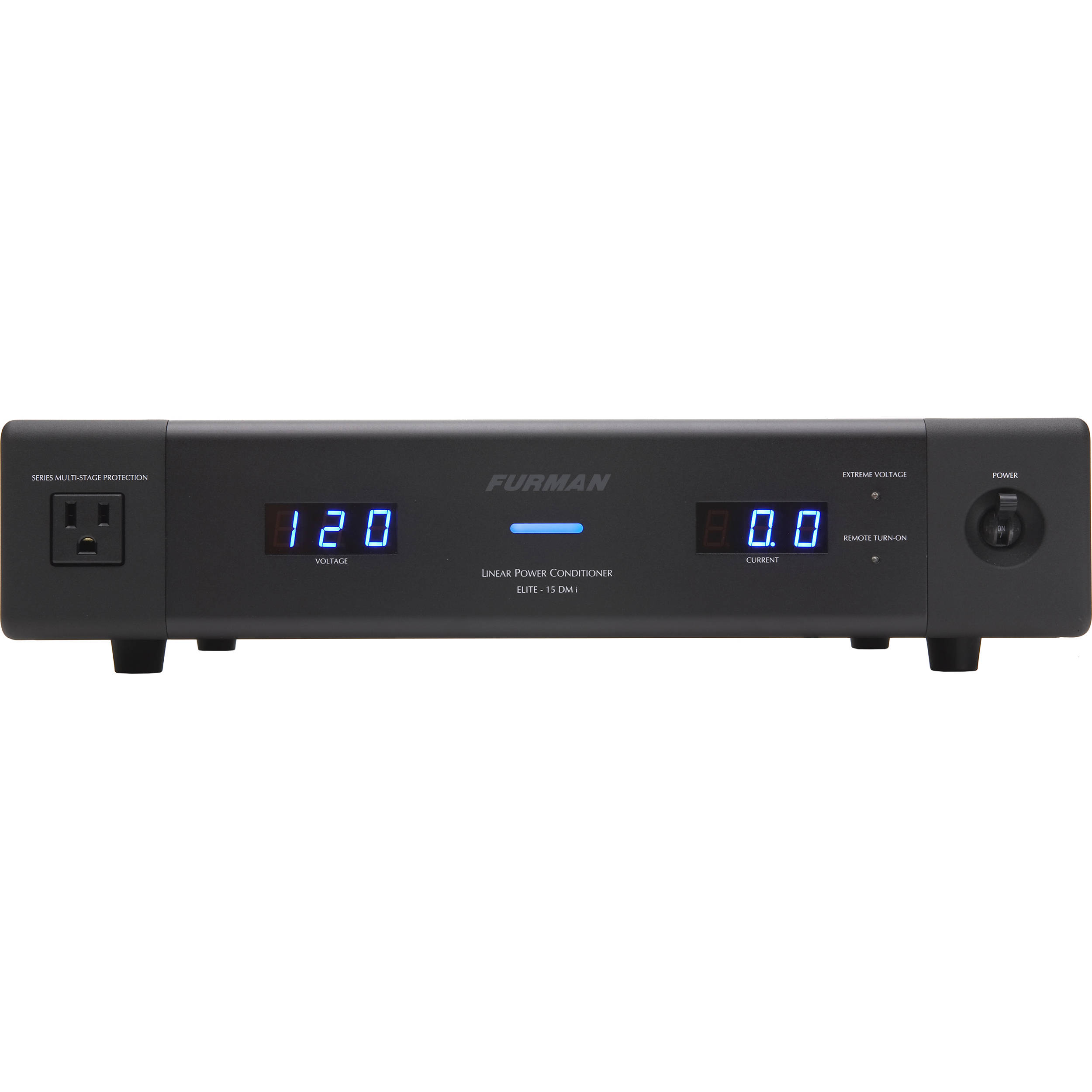 Furman ELITE-15 DM I power conditioner for home theater rack power filtering and surge protection — view 2