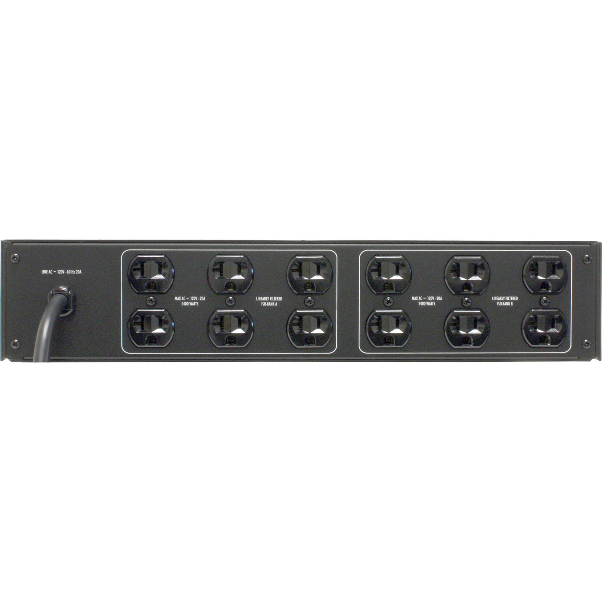 Furman P-2400 AR 20A regulated power conditioner for rack-mounted AV systems — view 3