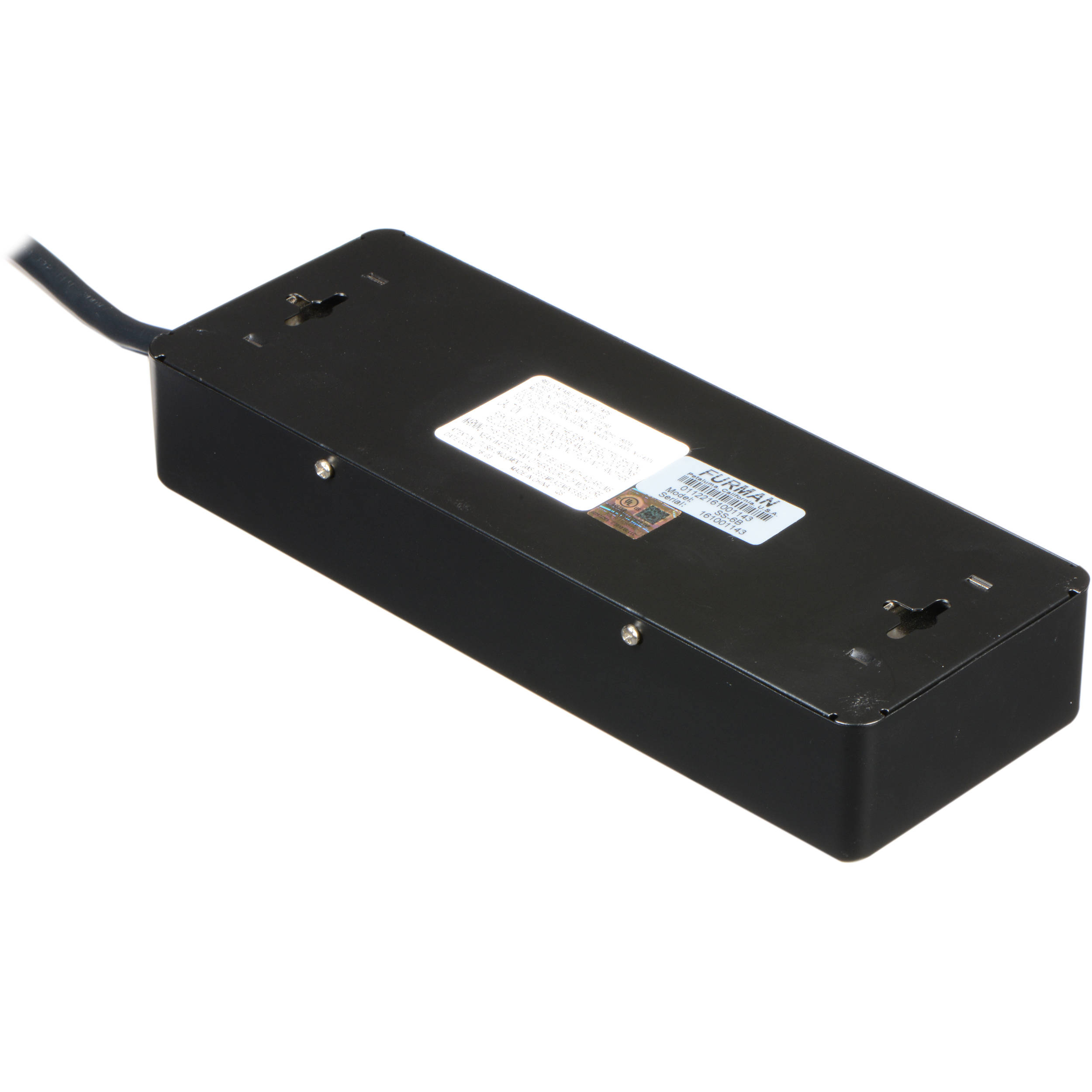 Furman SS-6B 6-outlet surge suppressor with steel housing and 15 ft cord — view 3