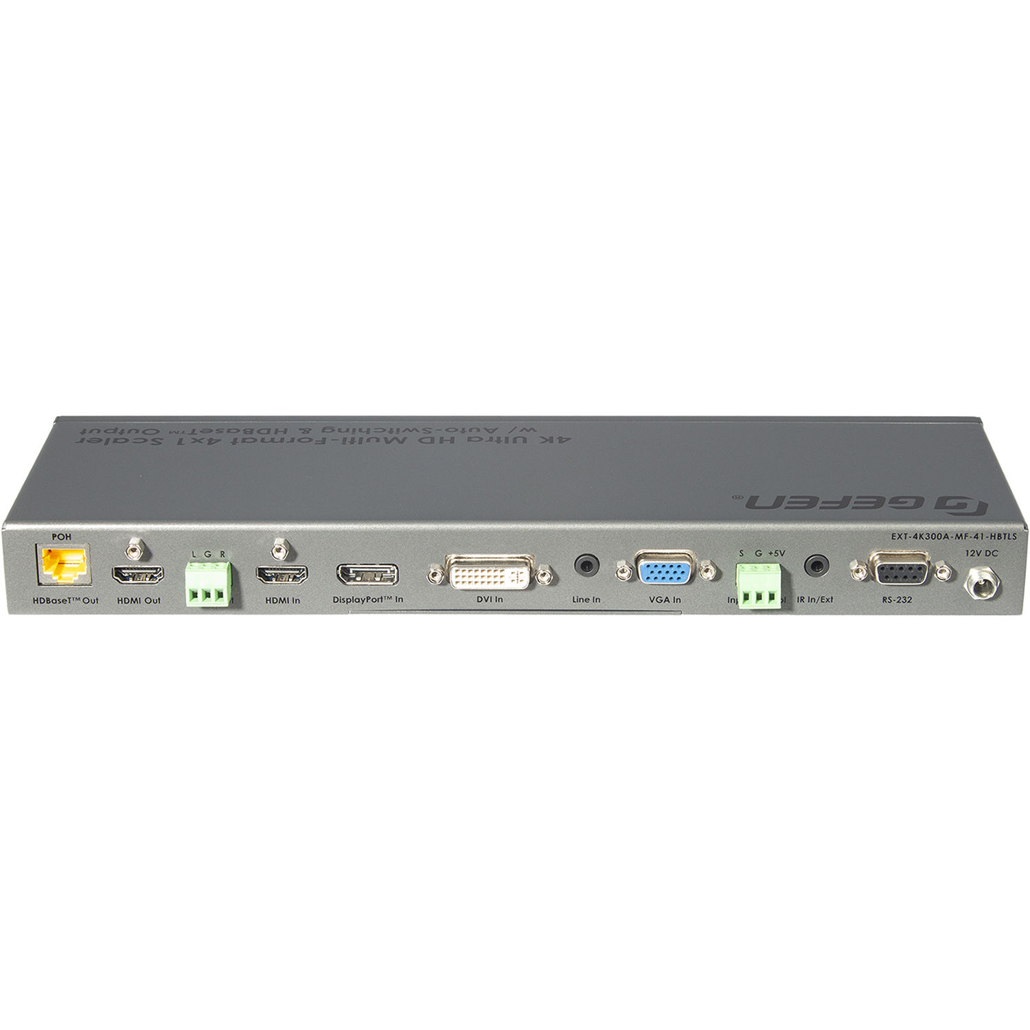 Gefen EXT-4K300A-MF-41-HBTLS 4x1 4K Ultra HD multi-format scaler with HDMI and HDBaseT outputs — view 6
