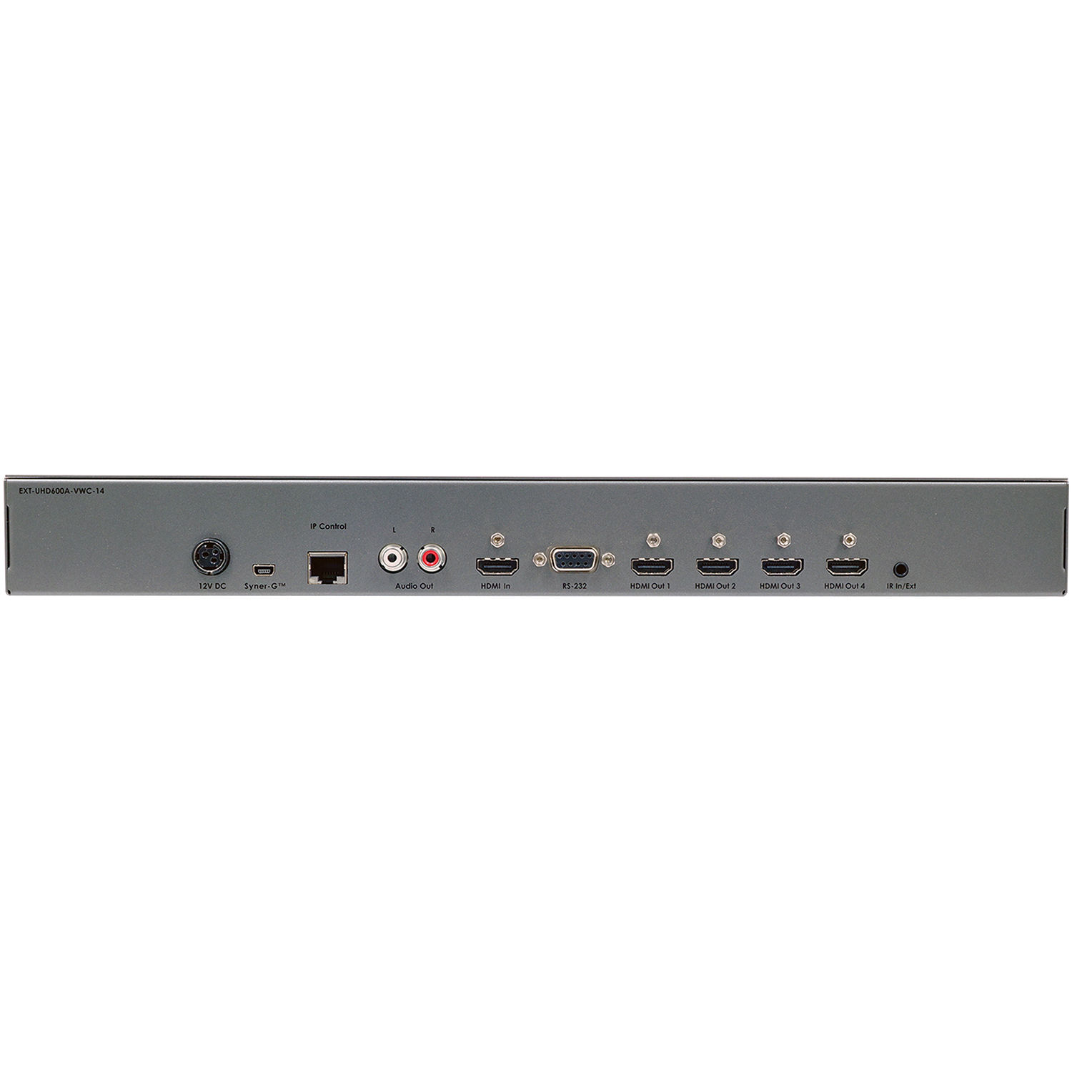 Gefen EXT-UHD600A-VWC-14 4K Ultra HD 1x4 video wall controller with audio de-embedder — view 3