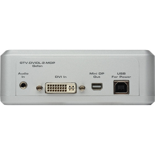 Gefen GTV-DVIDL-2-MDP Dual Link DVI to Mini DisplayPort converter with USB and audio line-in support — view 3