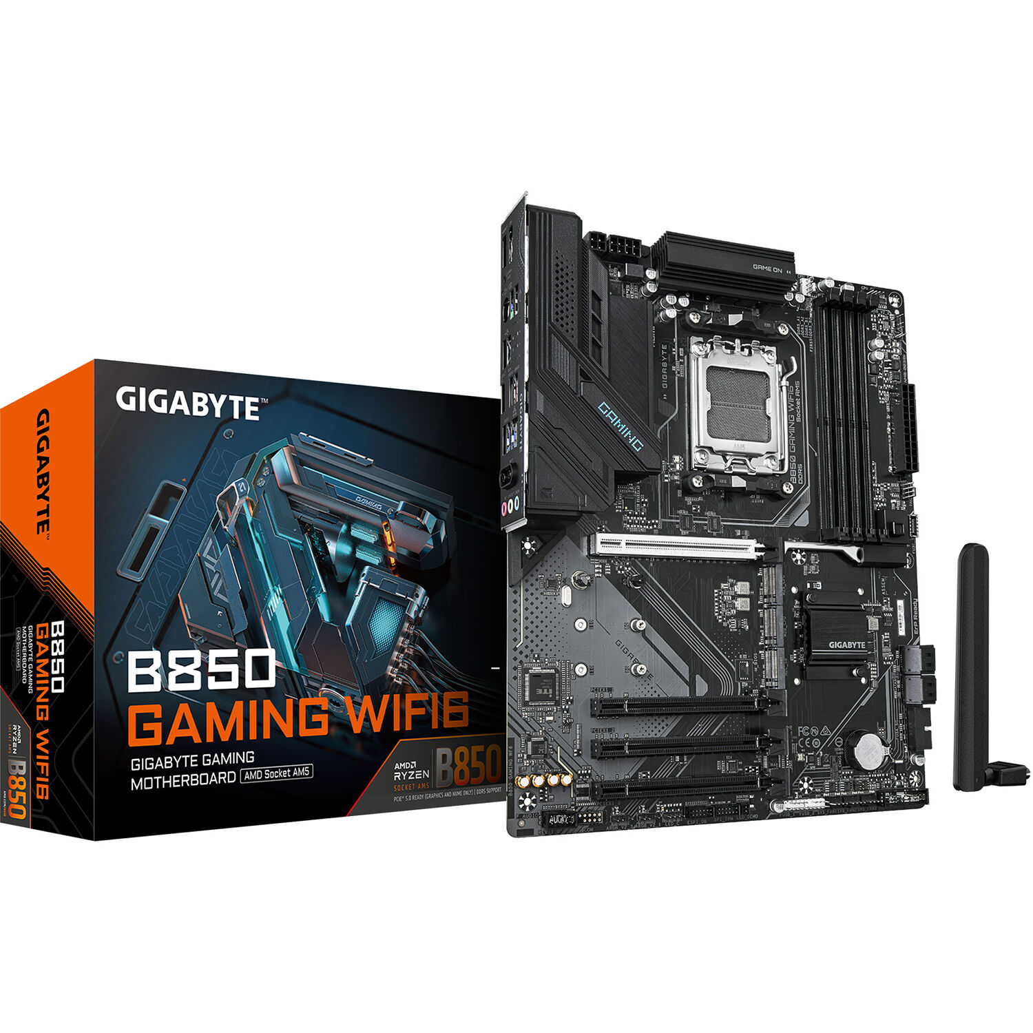 GIGABYTE B850 GAMING WIFI6 ATX motherboard with Wi‑Fi 6 support — view 4