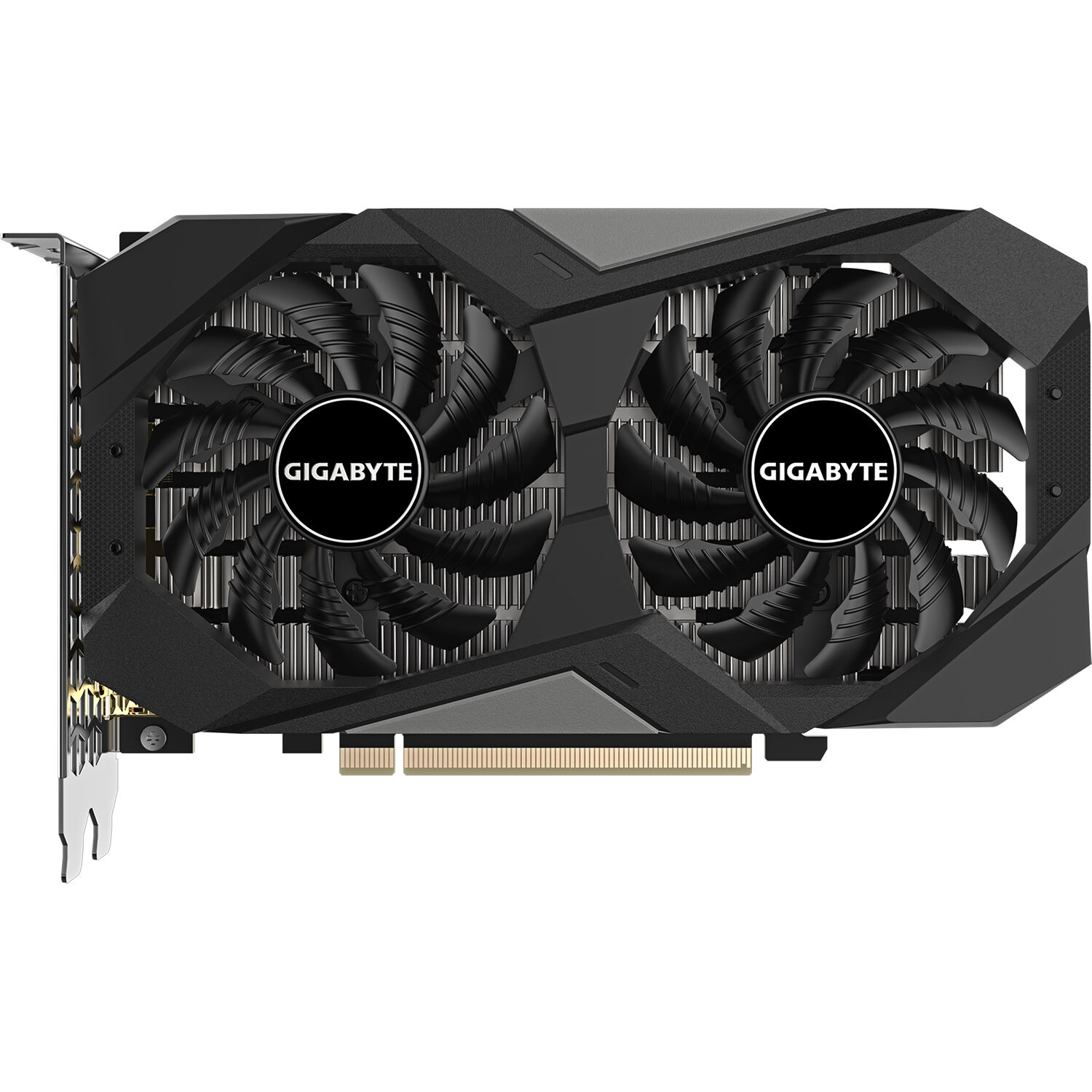 GIGABYTE GeForce RTX 3050 WINDFORCE OC V2 6G graphics card with dual-fan cooling — view 2