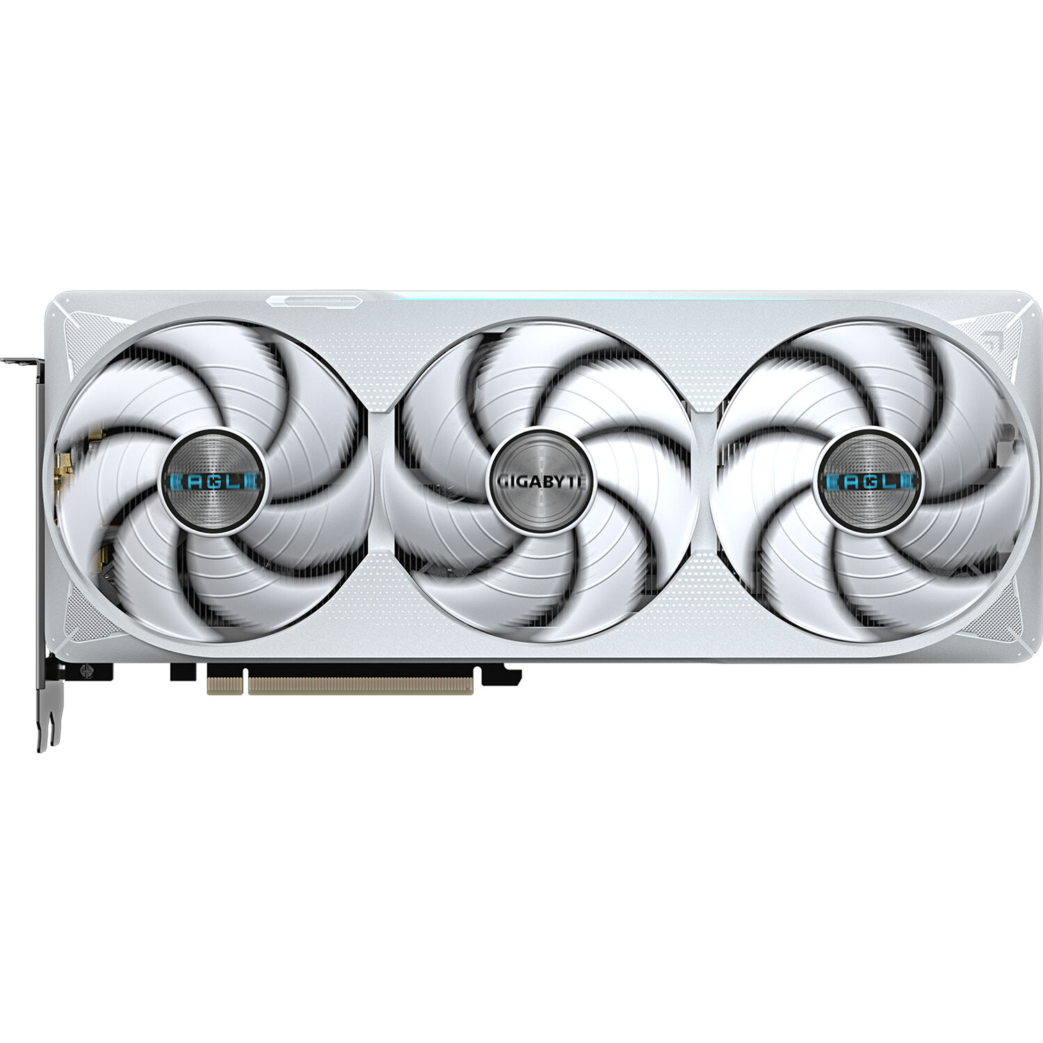 GIGABYTE GeForce RTX 5070 Ti EAGLE OC ICE 16G white graphics card for compact gaming PCs — view 2
