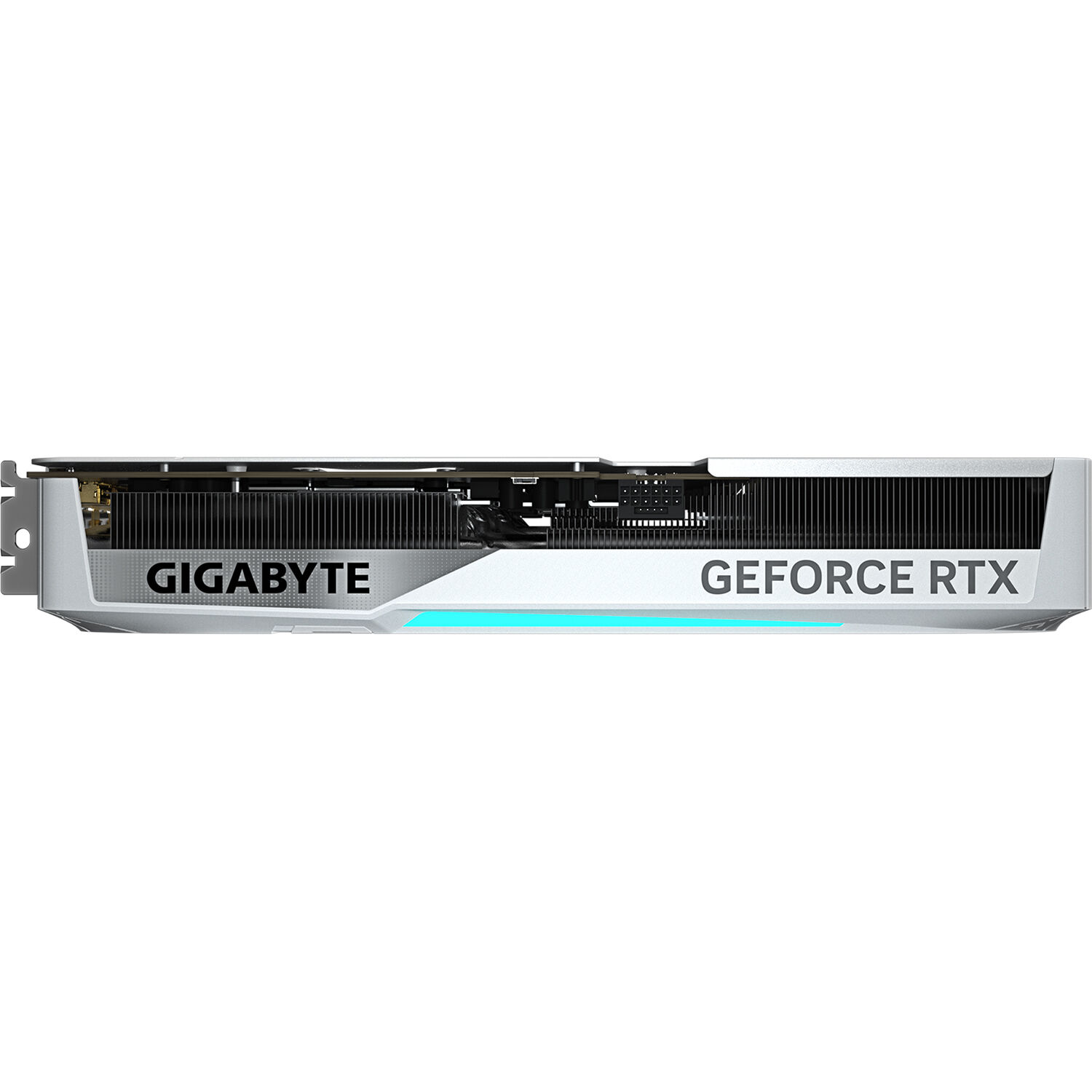 GIGABYTE GeForce RTX 5070 Ti EAGLE OC ICE 16G white graphics card for compact gaming PCs — view 6
