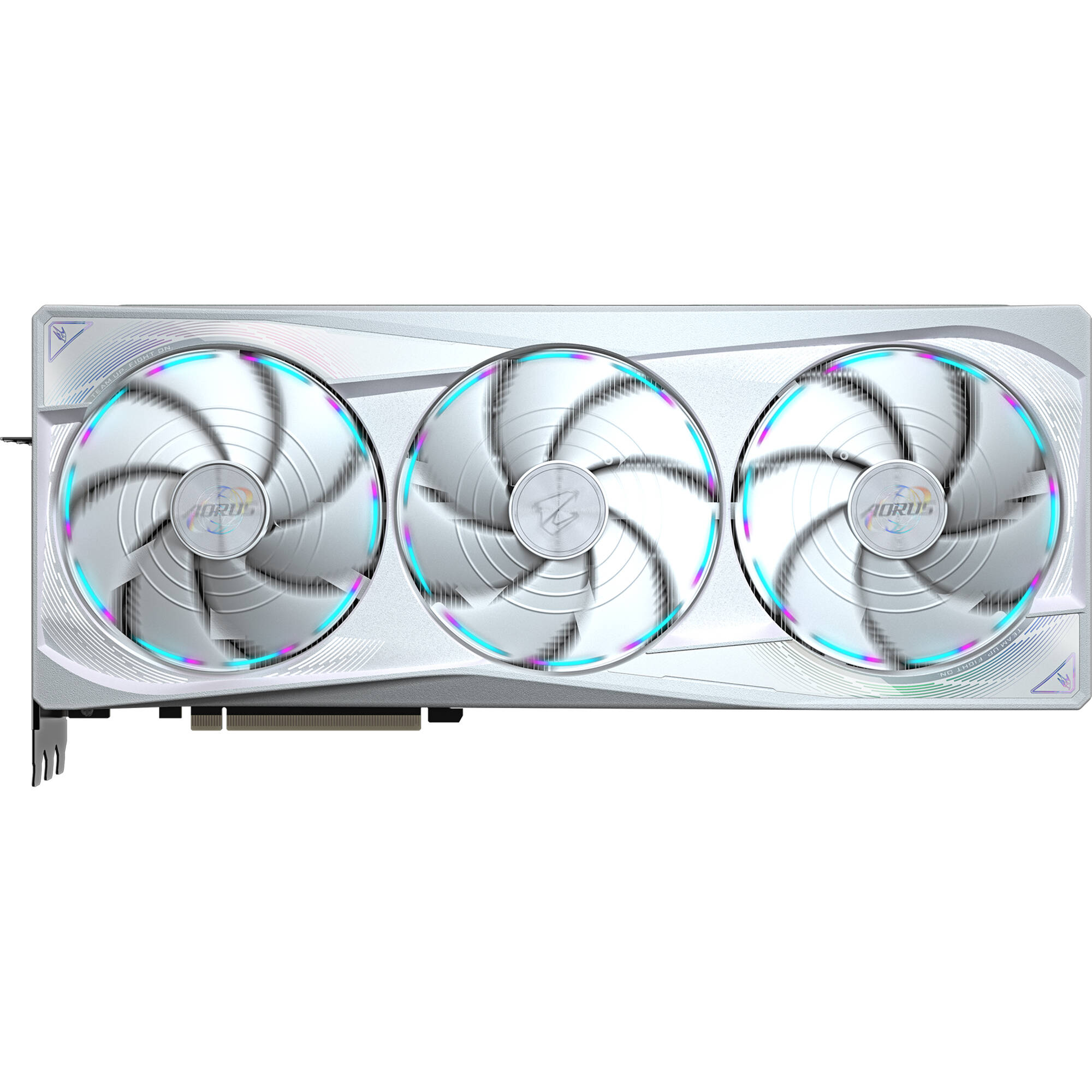 GIGABYTE AORUS GeForce RTX 5090 MASTER ICE 32G graphics card with premium Ice cooling design — view 2