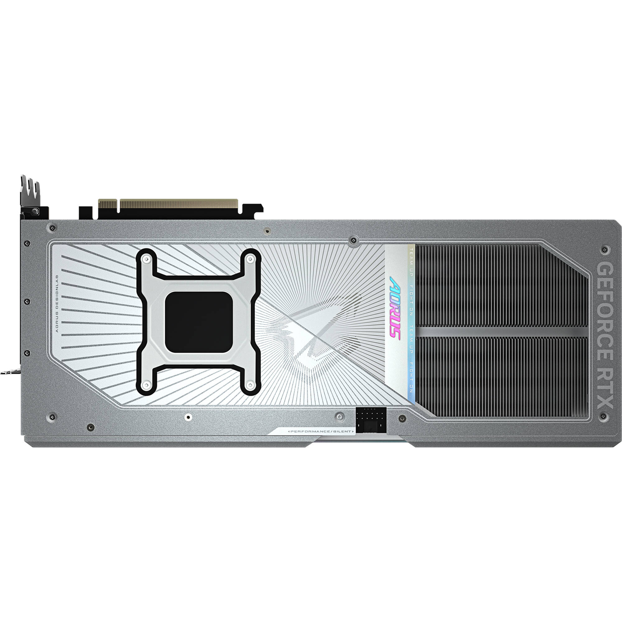 GIGABYTE AORUS GeForce RTX 5090 MASTER ICE 32G graphics card with premium Ice cooling design — view 5