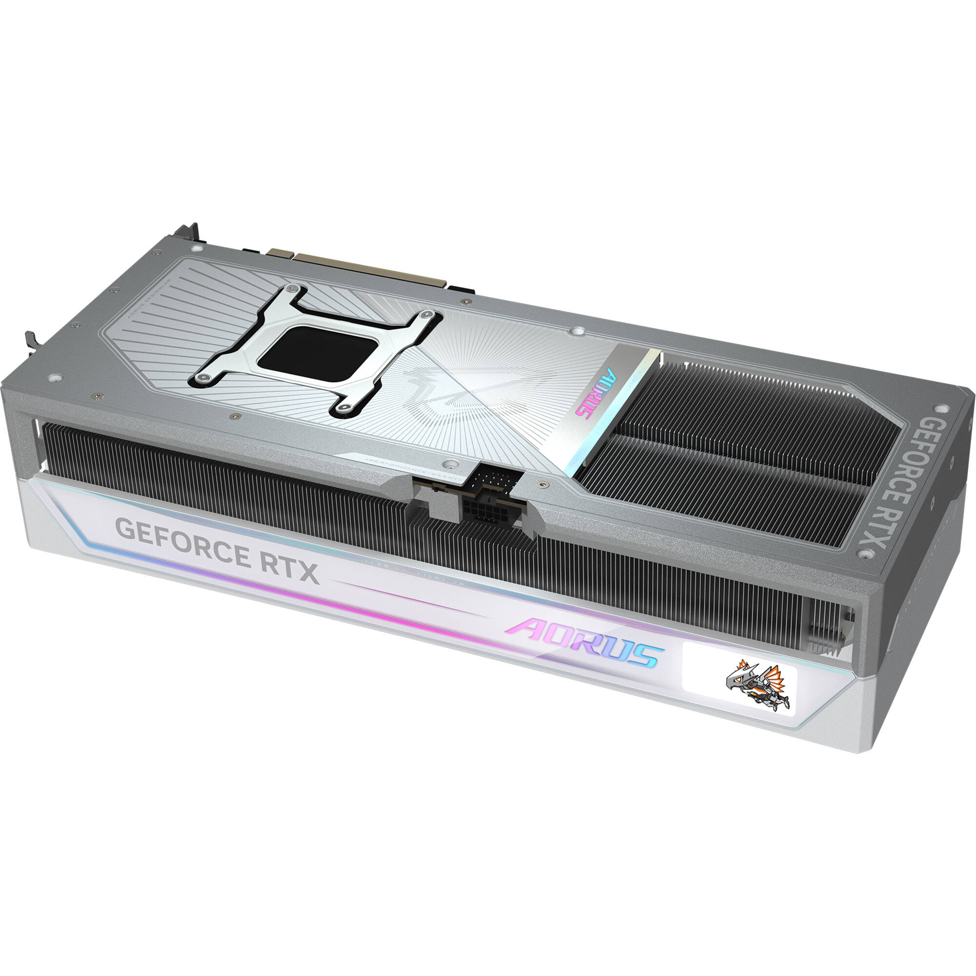 GIGABYTE AORUS GeForce RTX 5090 MASTER ICE 32G graphics card with premium Ice cooling design — view 6