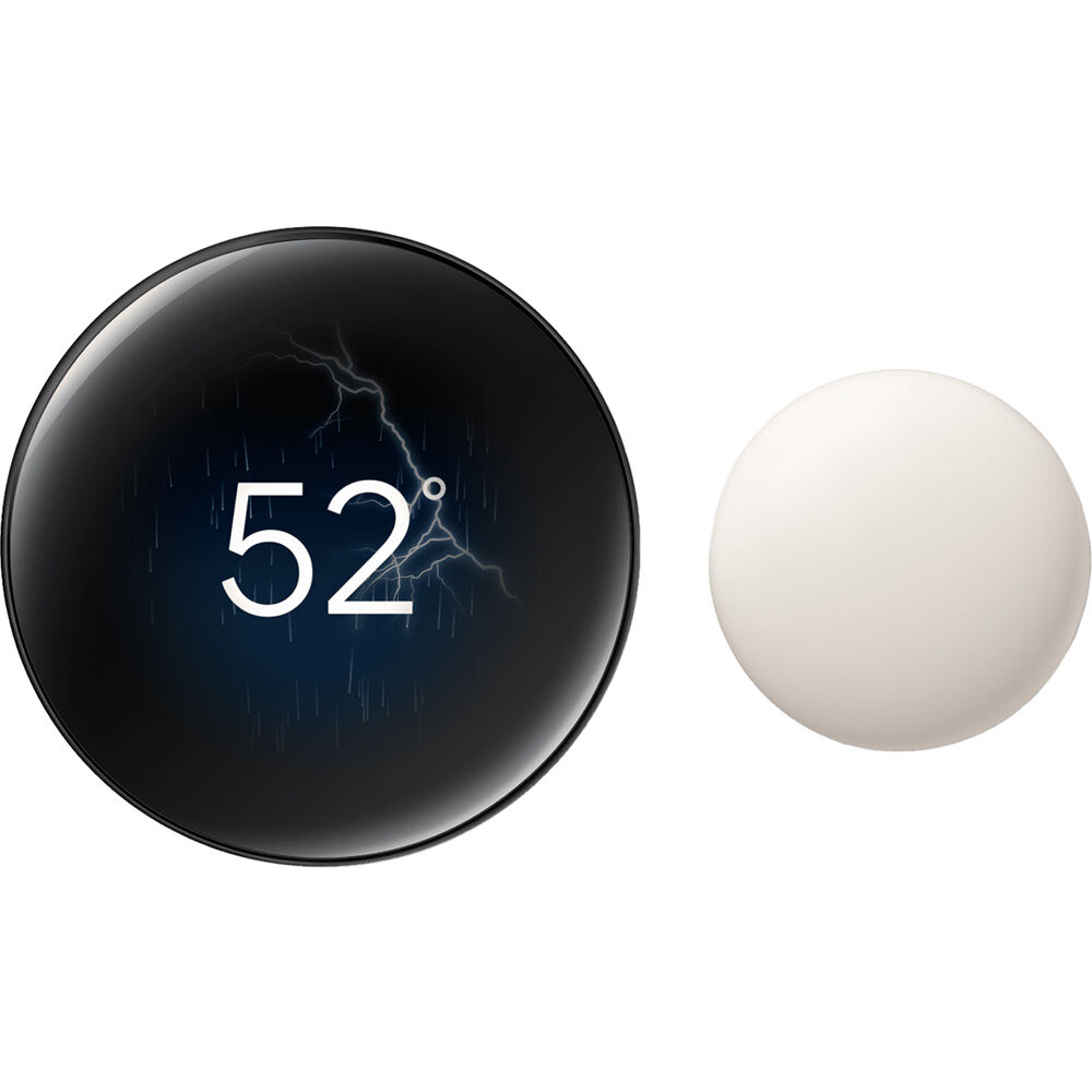 GOOGLE -JOHNSTONE NEST LEARNING TSTAT 4TH GEN POLISHED OBSIDIAN — view 2