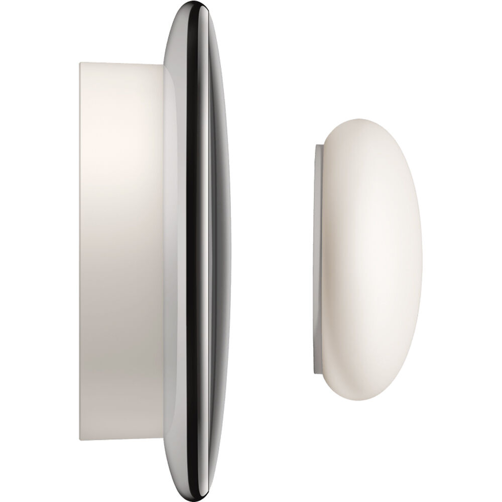 Google Nest Gen 4 Thermostat in Gold finish mounted on a wall — view 3