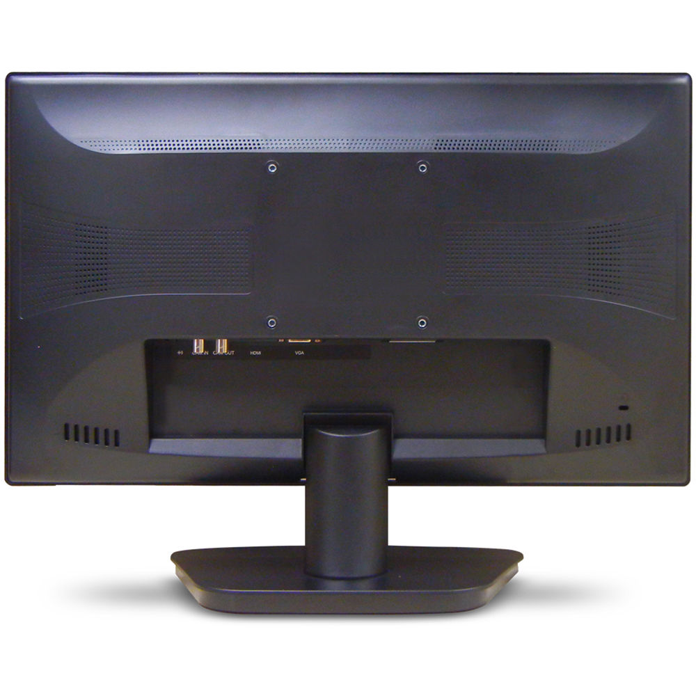 GVISION 21.5-inch CCTV desktop monitor with VGA, HDMI, BNC input and output, and stereo audio — view 3