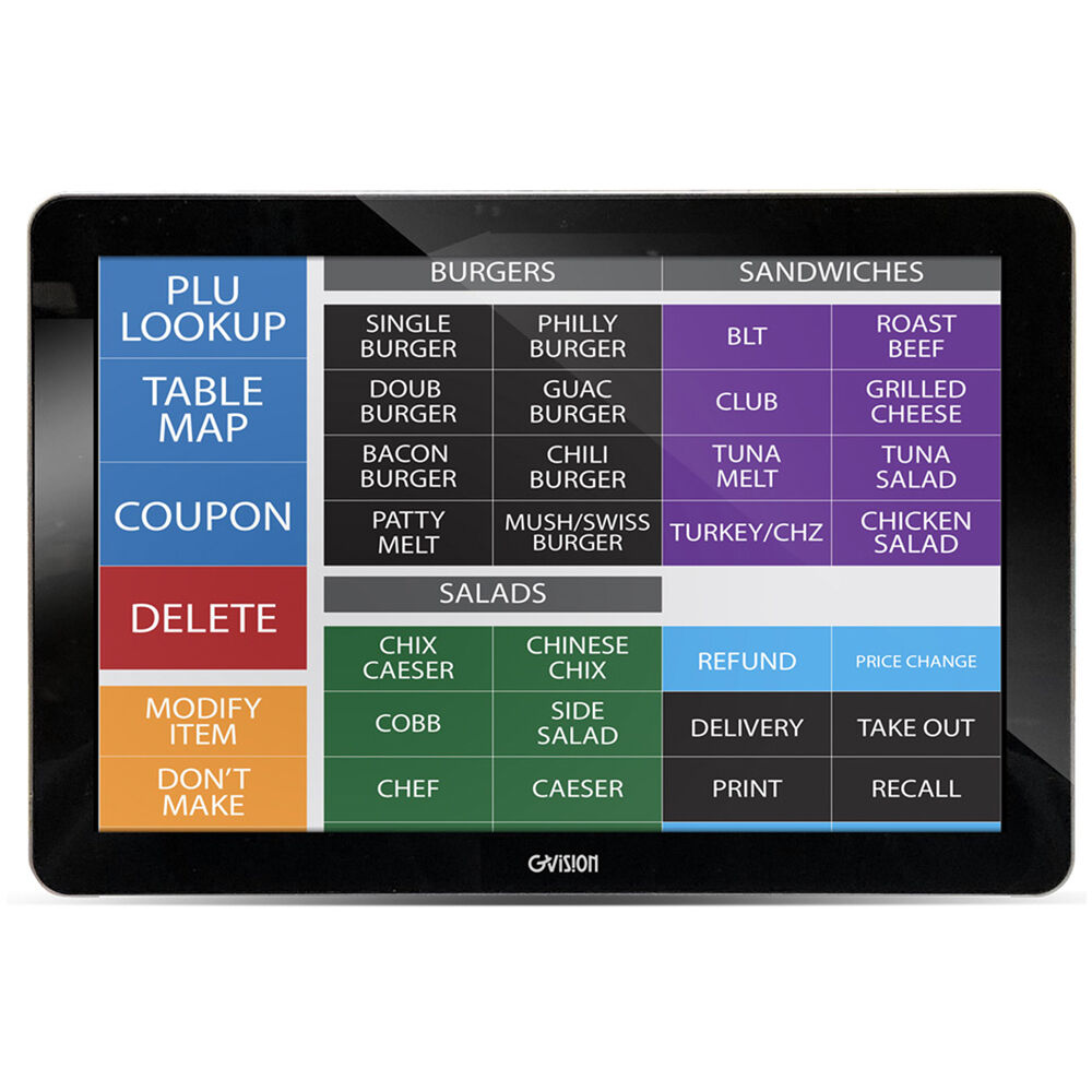 GVISION 10.1-inch LCD PCAP touch screen monitor with USB touch and VGA DVI HDMI inputs — view 2