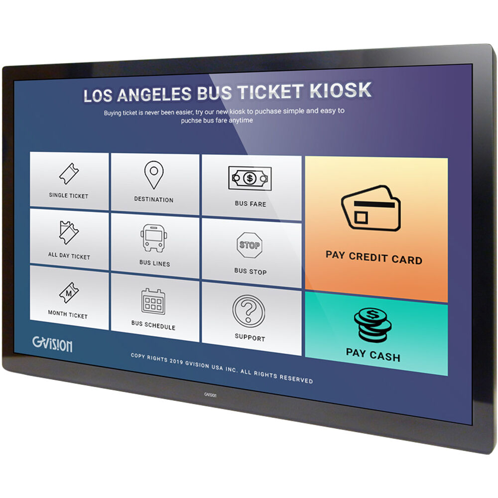 GVision 32 in PCAP touch screen for kiosks and commercial interactive applications — view 2