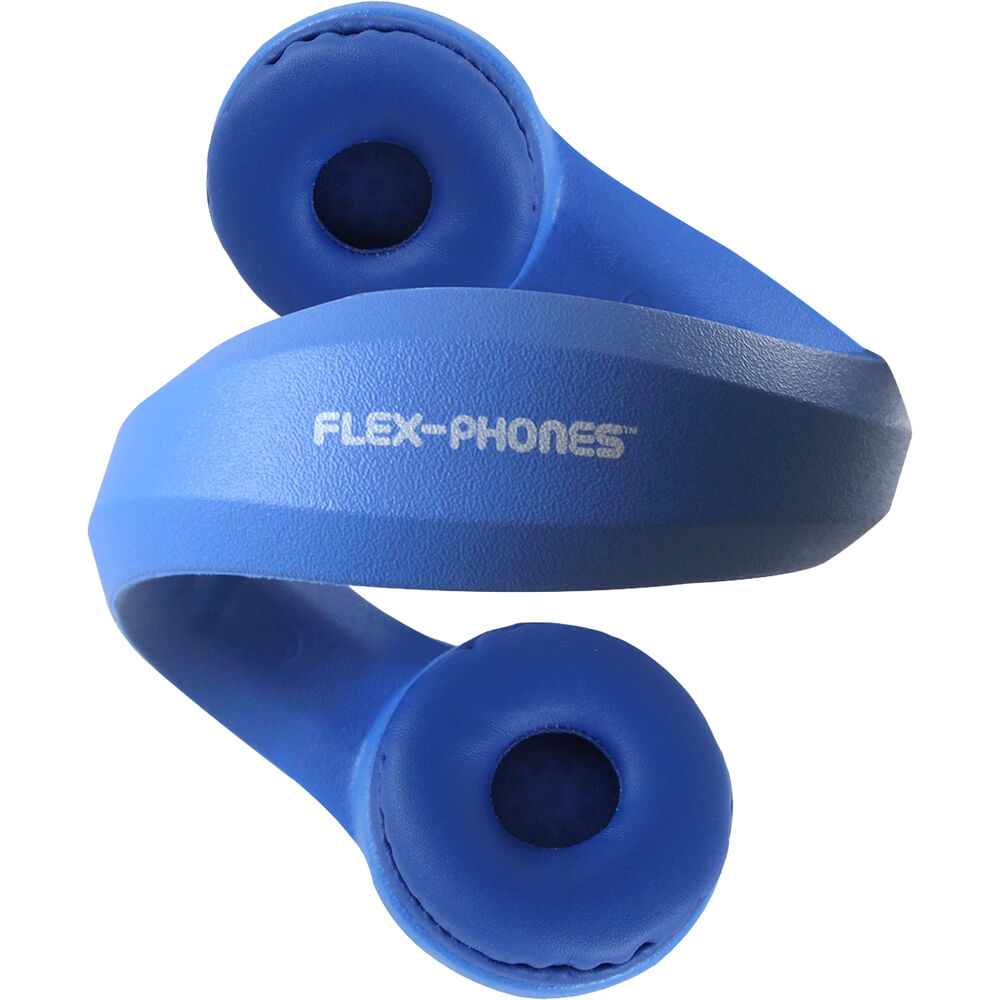 Blue HamiltonBuhl Flex-Phones wired mono headset with flexible frame and boom microphone — view 5
