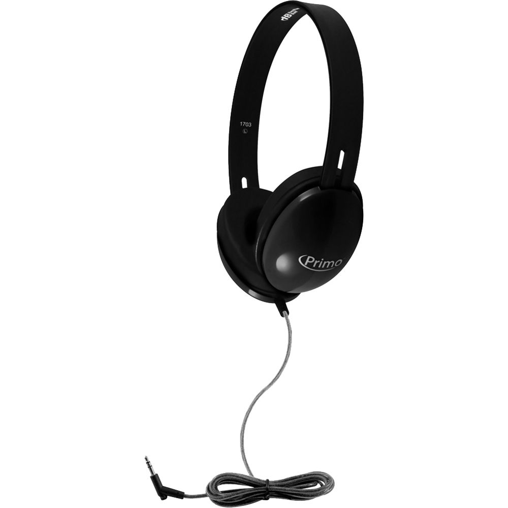PRIMO PRM100B stereo headphones by HAMILTONBUHL — front-on studio view — view 3