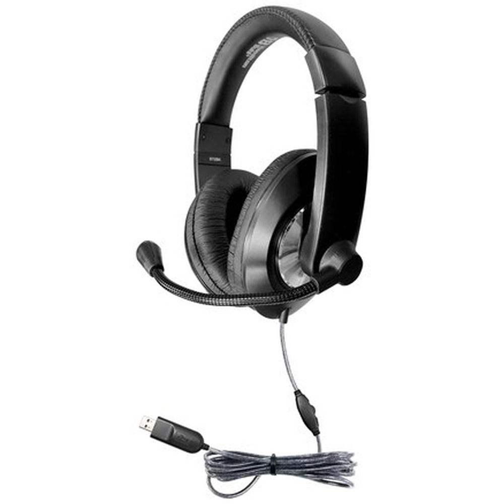 HEADSET WITH IN-LINE VOLUME CONTROL WITH USB PLUG — view 4