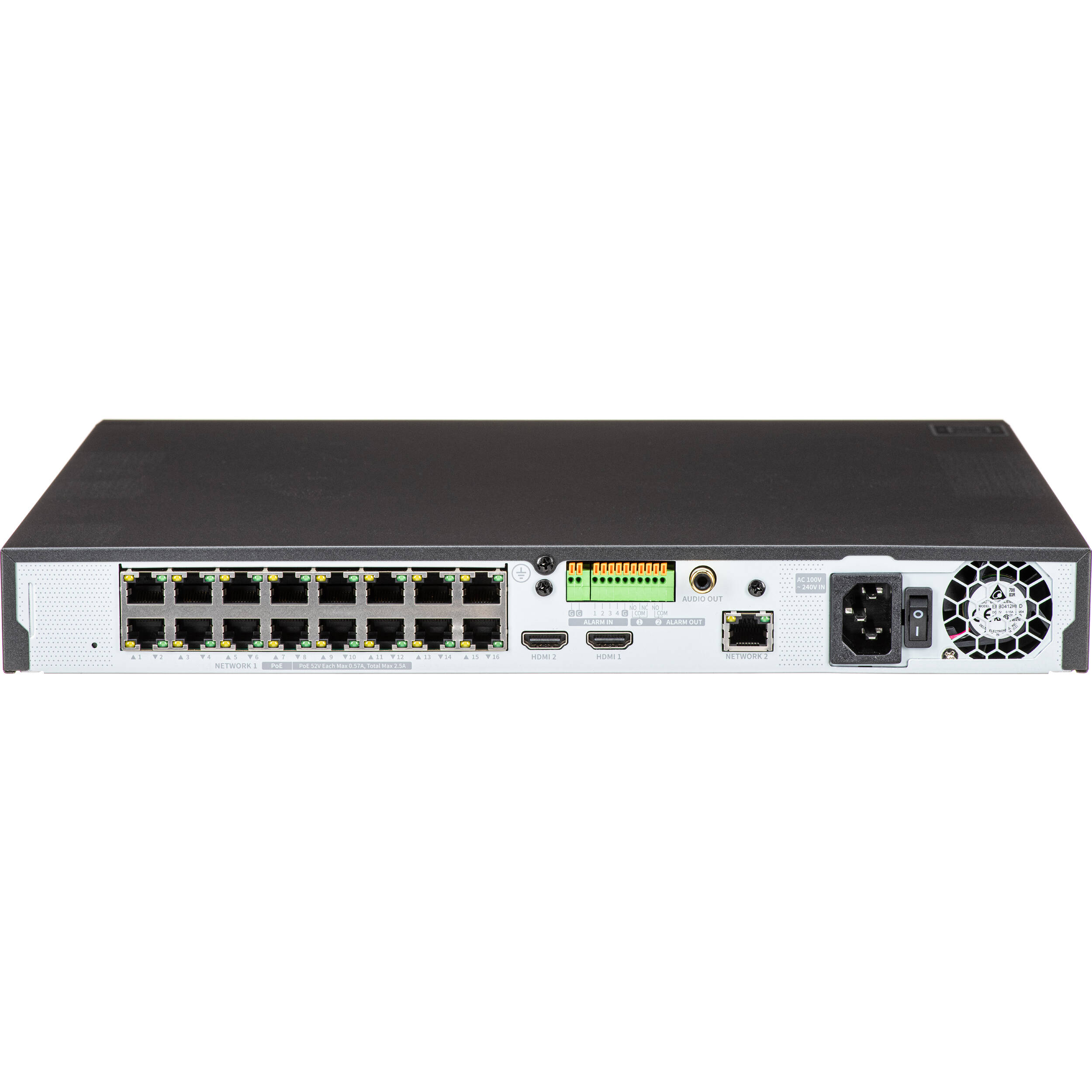 16CH NVR WITH 16 POE PORTS (POE BUDGET 130W) WITH 8MP CAMERA SUPPORT. H265, H264 — view 4