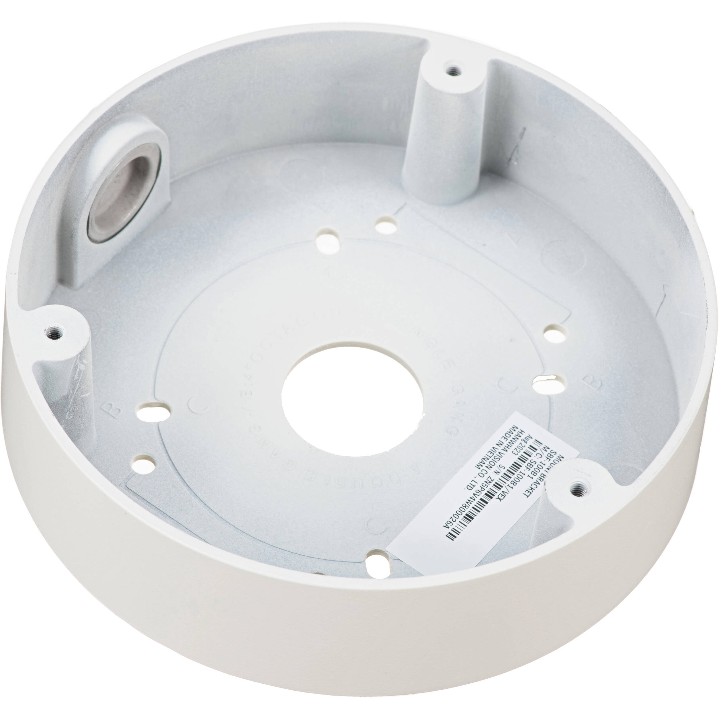 Hanwha Vision SBF-100B1 fisheye camera back box for XNF-8010R and PNF-9010R series — view 3