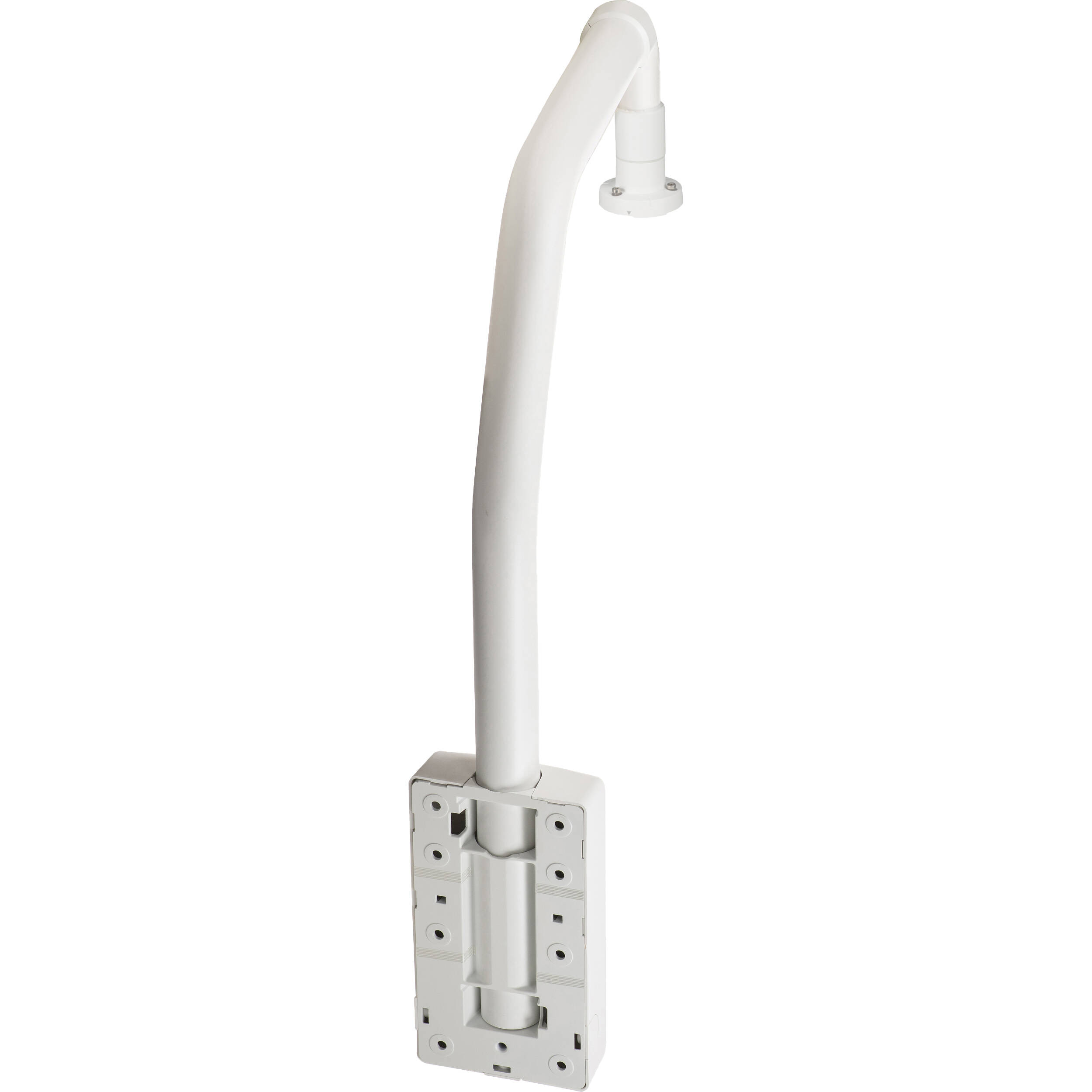 White Hanwha Vision SBP-156LMW telescopic parapet mount for rooftop surveillance cameras — view 3