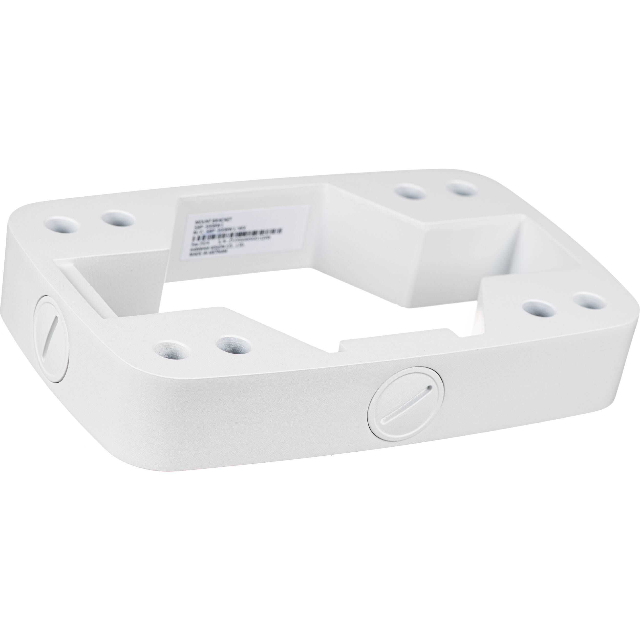 Hanwha Vision SBP-300BW1 wall mount base for compatible SBP-300WMW and SBP-300WMW1 systems — view 2