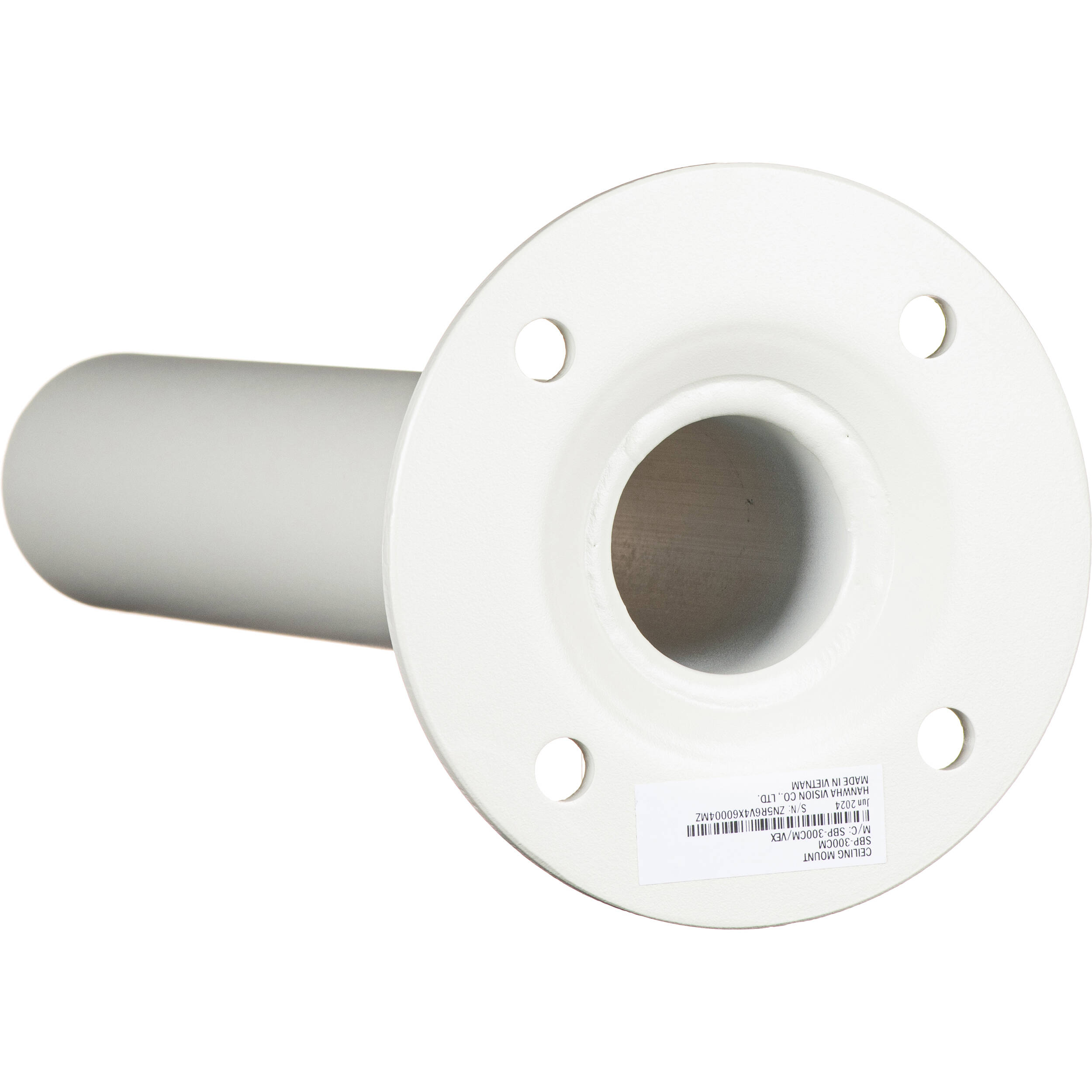 Hanwha Vision SBP-300CM ivory pendant mount accessory for ceiling camera installation — view 4