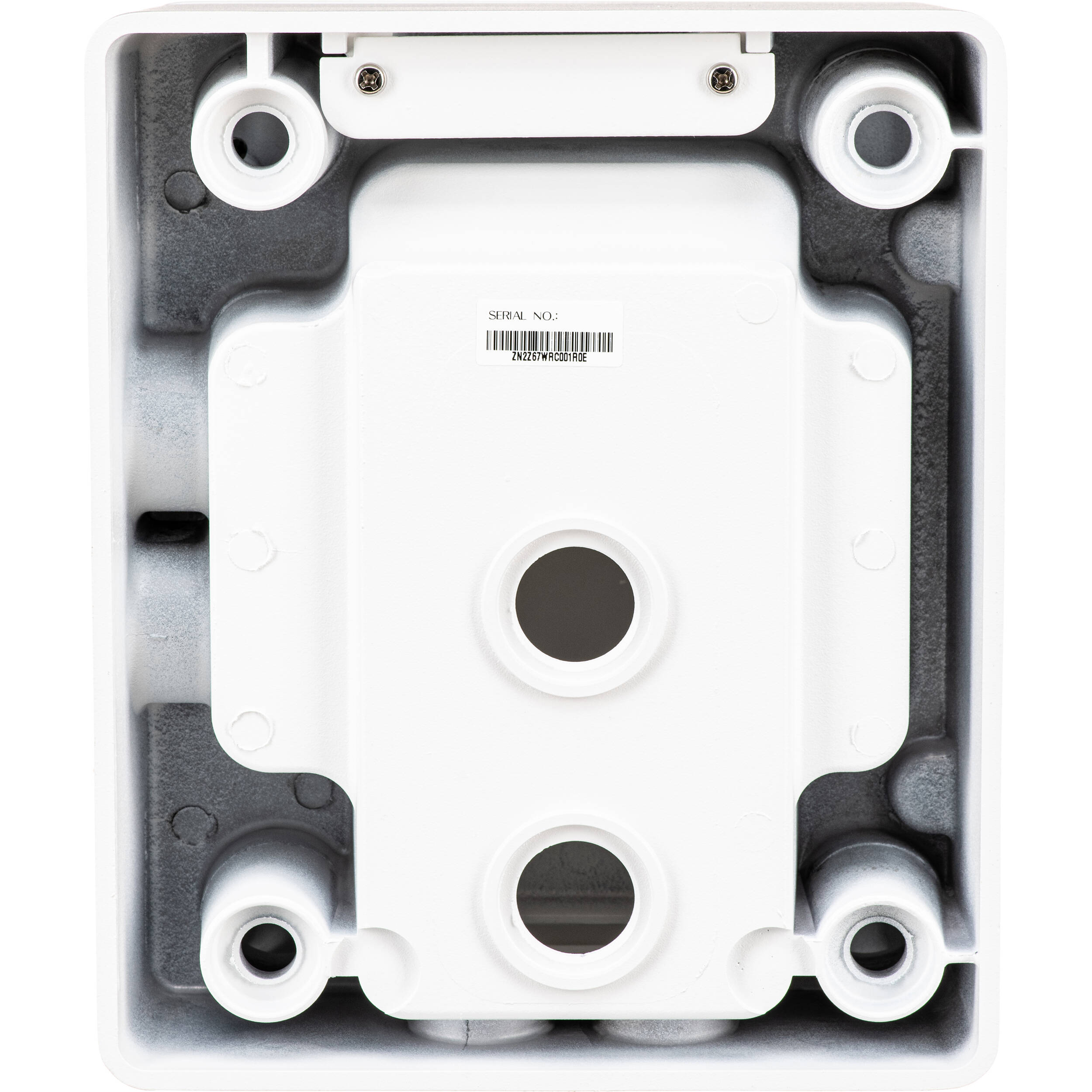 Hanwha Vision SBP-300NBW installation back box for compatible camera mounts — view 4