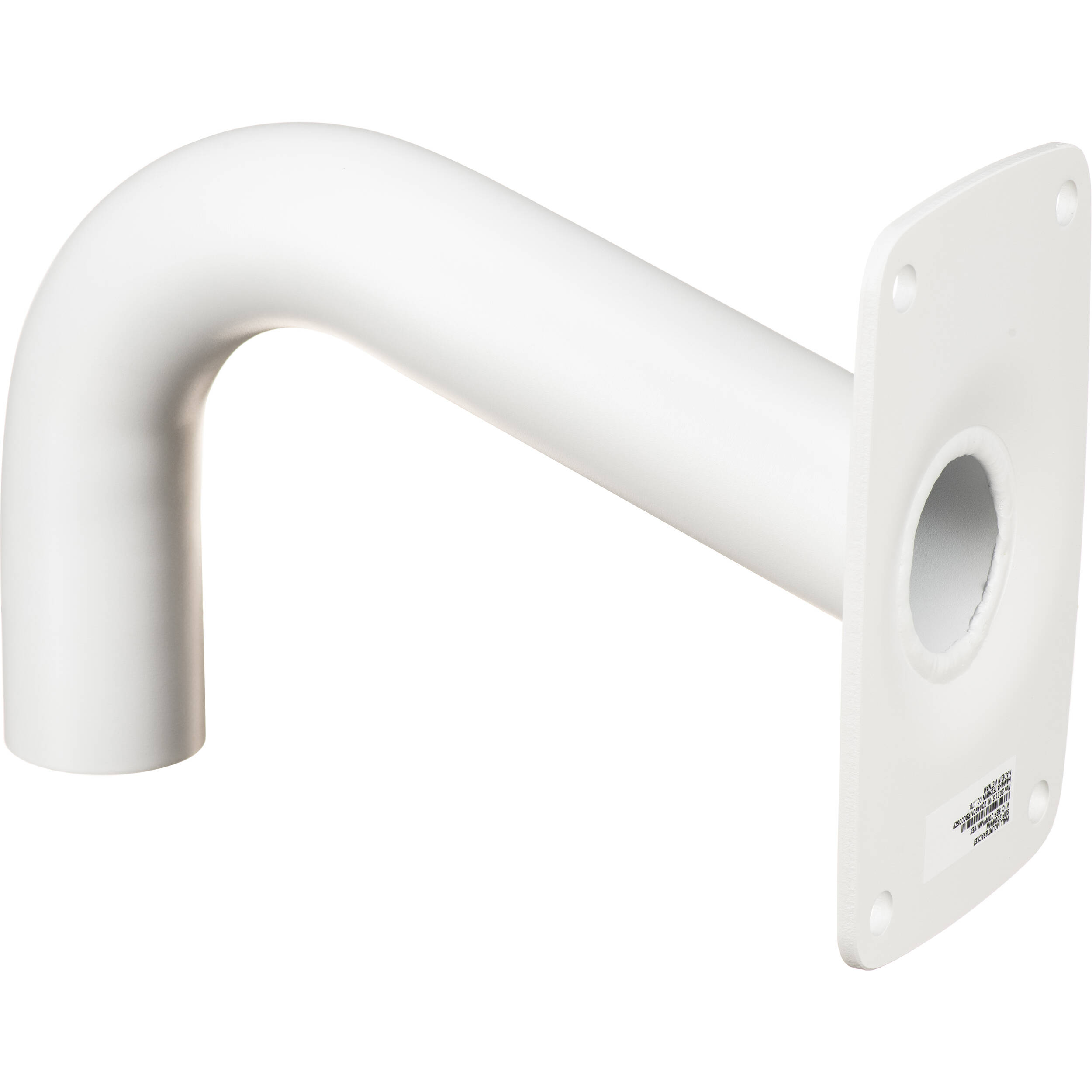 White Hanwha Vision gooseneck mount for SBP-300WMS installations — view 2