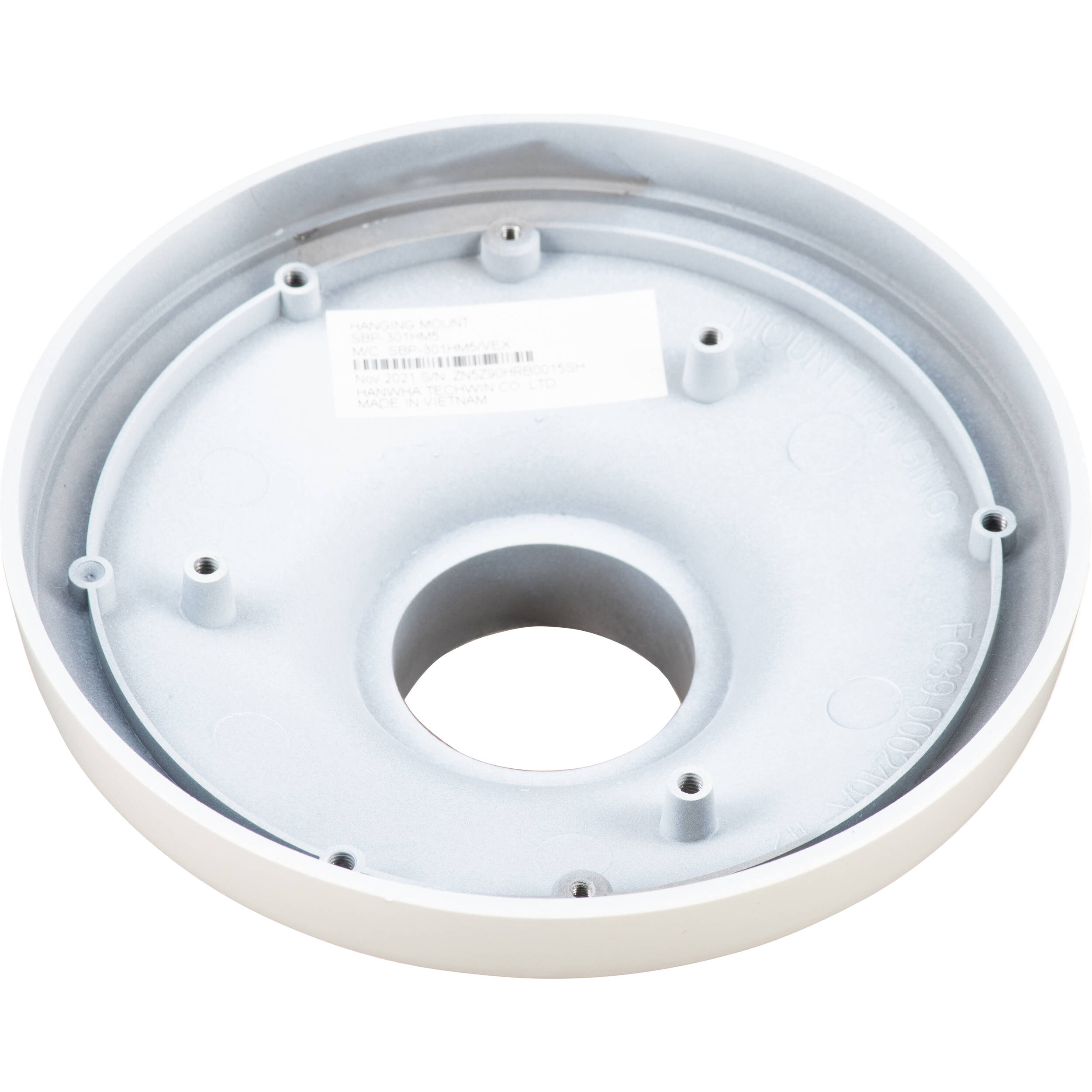 Hanwha Vision SBP-301HM5 aluminum small cap adapter accessory — view 2
