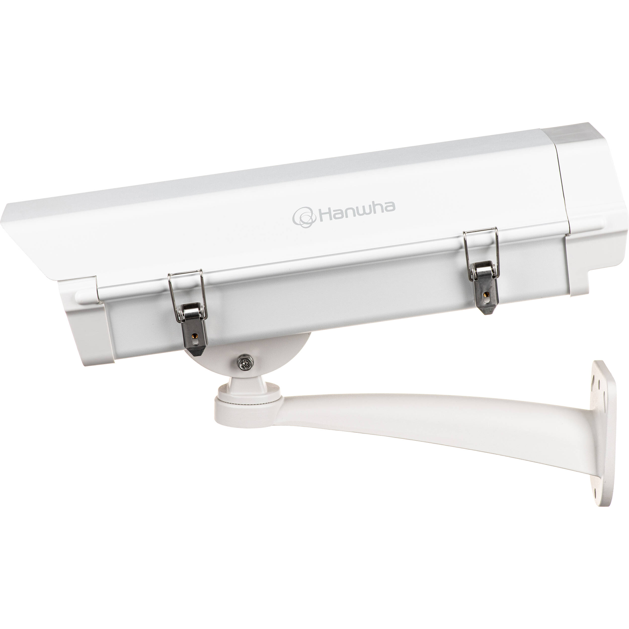 Hanwha Vision SHB-4200 indoor/outdoor camera enclosure with IP66 protection and mounting bracket — view 4