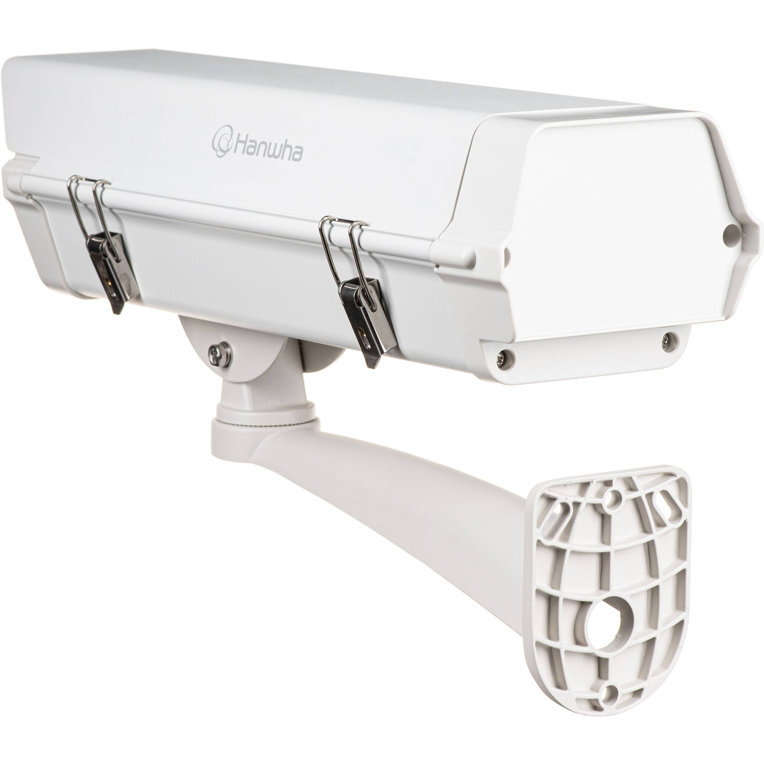 Hanwha Vision SHB-4200 indoor/outdoor camera enclosure with IP66 protection and mounting bracket — view 5