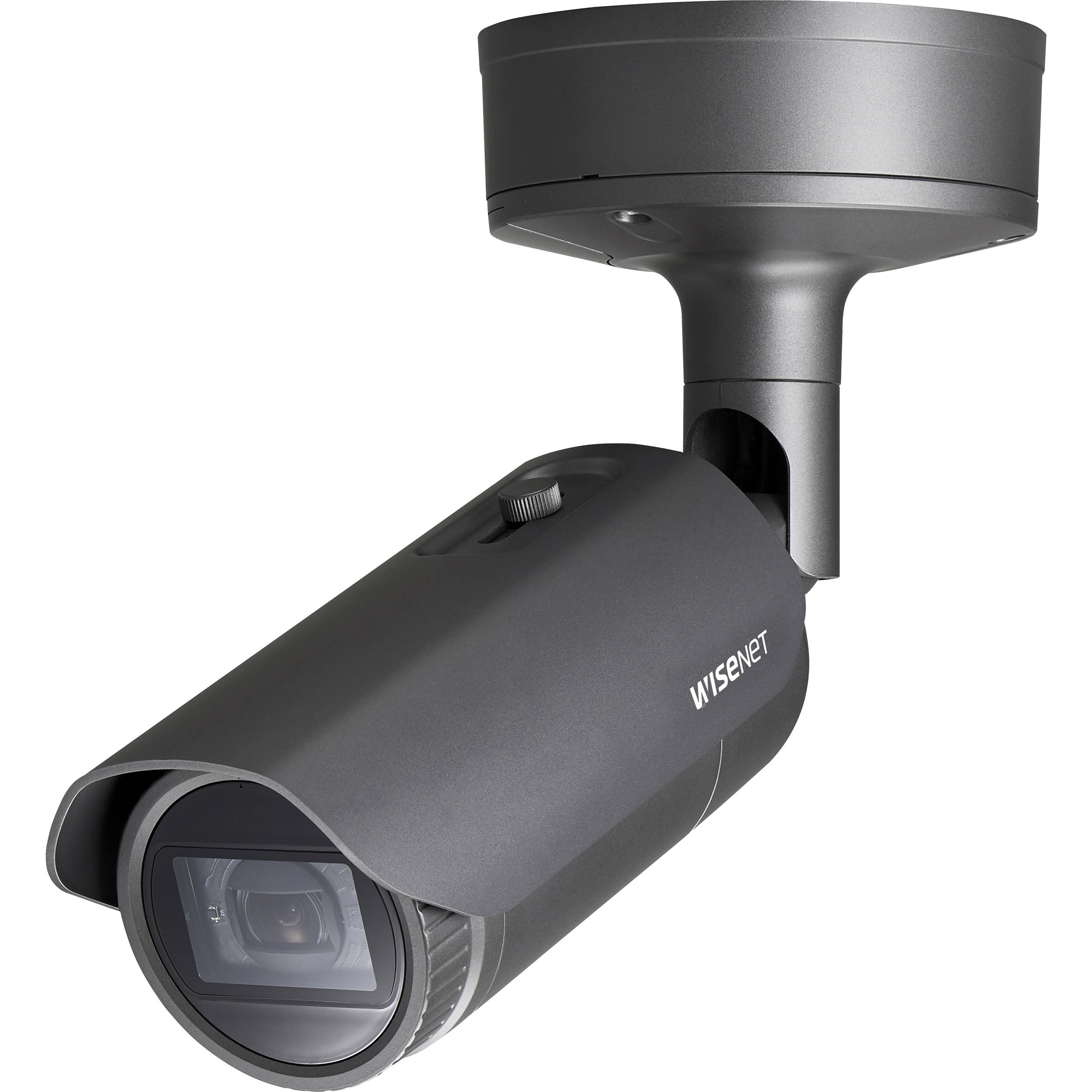 +131 F) included, 12VDC/24VAC/PoE, IP67, IK10, Nema 4X, -40 C ~ +55 C (-40 F ~ true D/N, dual SD card, hallway view, HLC, defog detection, DIS, backbox analytics and sound classification, high powered IR LEDs range of 164', technology, 150dB WDR, USB port for easy installation, advanced video (119.5 ~27.9 ), triple codec H.265/H.264/MJPEG with WiseStream II 2MP, Full HD(1080p) @60fps, motorized vari-focal lens 4.3x (2.8~12mm) Wisenet X powered by Wisenet 5 network IR outdoor vandal bullet camera, — view 3