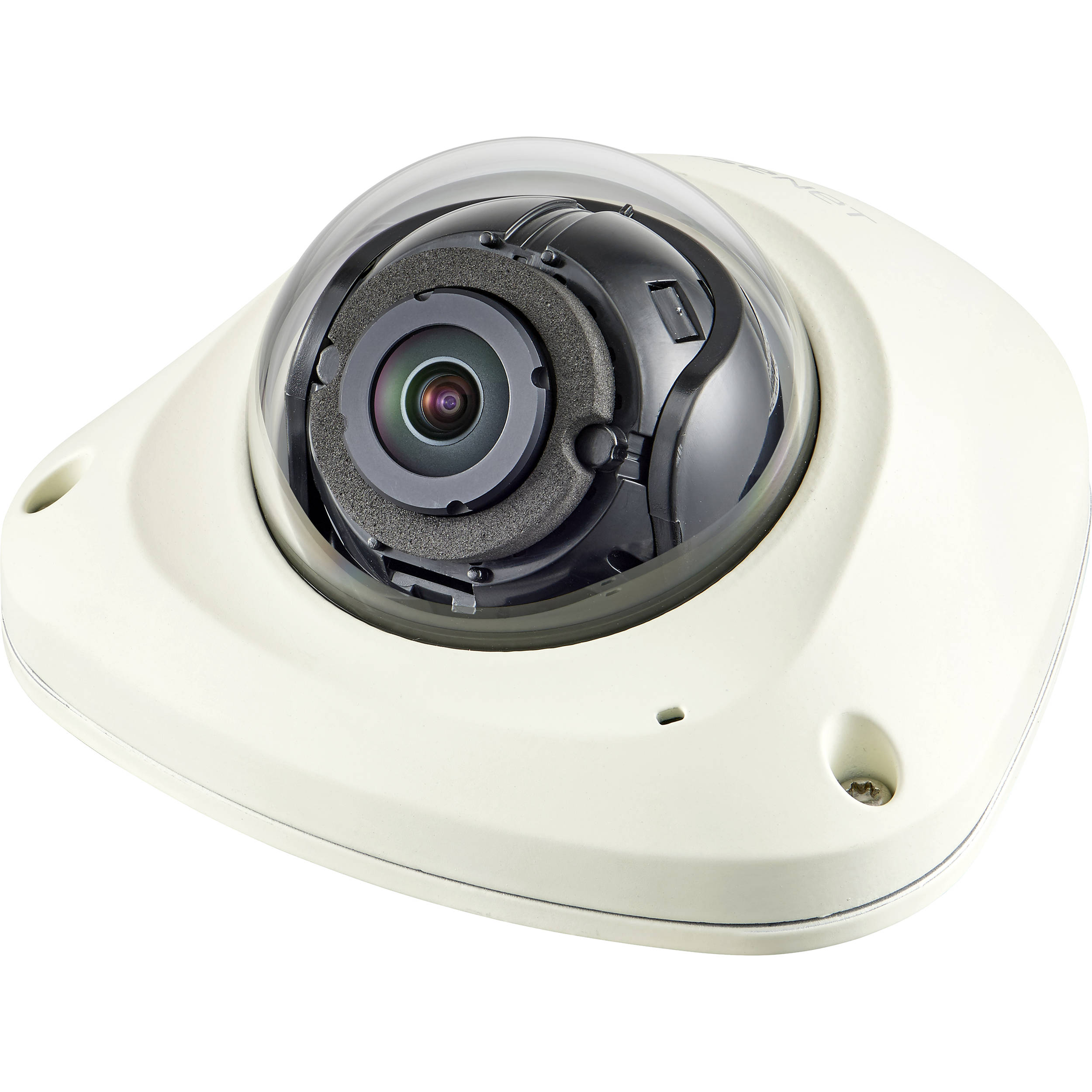 Wisenet X powered by Wisenet 5 network outdoor vandal dome camera, 2MP, Full HD(1080p) @60fps, 3.6mm fixed lens (94.8 ), triple codec H.265/H.264/MJPEG with WiseStream II technology, 150dB WDR, USB port for easy installation, advanced video analytics and sound classification, IR LEDs range of 49', true D/N, single SD card, hallway view, HLC, defog detection, DIS, PoE, IP66, IK10 NEMA 4X, M12 connector (M12 to RJ45 is not included) — view 2