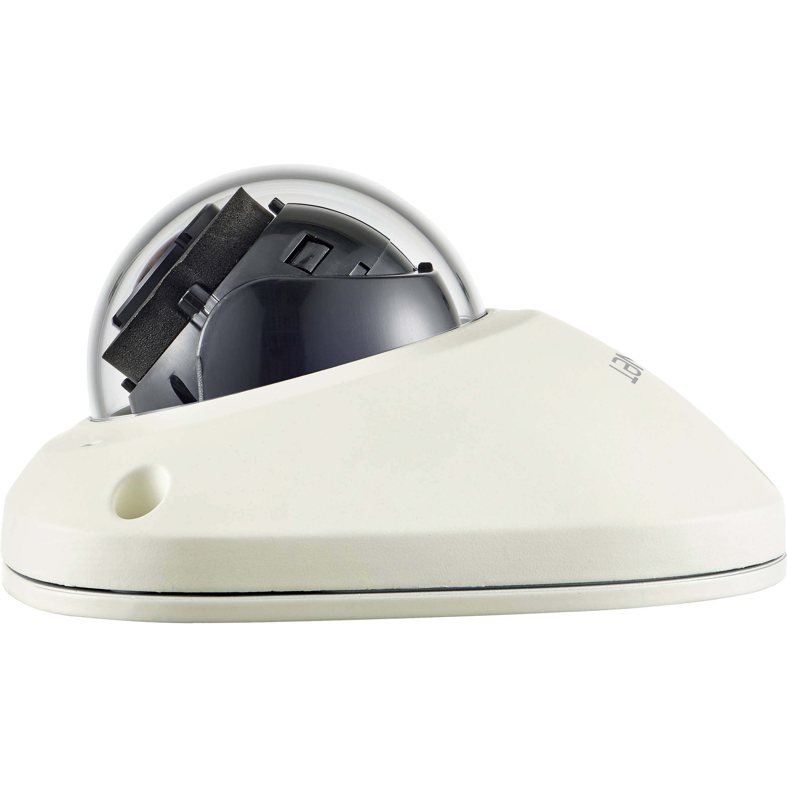 Wisenet X powered by Wisenet 5 network outdoor vandal dome camera, 2MP, Full HD(1080p) @60fps, 3.6mm fixed lens (94.8 ), triple codec H.265/H.264/MJPEG with WiseStream II technology, 150dB WDR, USB port for easy installation, advanced video analytics and sound classification, IR LEDs range of 49', true D/N, single SD card, hallway view, HLC, defog detection, DIS, PoE, IP66, IK10 NEMA 4X, M12 connector (M12 to RJ45 is not included) — view 3