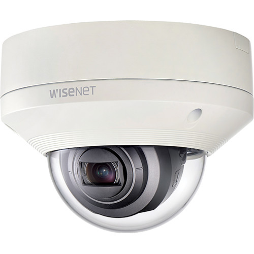 (119.5 ~27.9 ), triple codec H.265/H.264/MJPEG with WiseStream II Full HD(1080p) @60fps, motorized vari-focal lens 4.3x (2.8~12mm) Wisenet X powered by Wisenet 5 network outdoor vandal dome camera, 2MP, technology, 150dB WDR, USB port for easy installation, advanced video analytics and sound classification, true D/N, dual SD card, hallway view, HLC, defog detection, DIS, 12VDC/24VAC/PoE, IP67, IK10, Nema 4X, -40 C ~ +55 C (-40 F ~ +131 F) — view 2