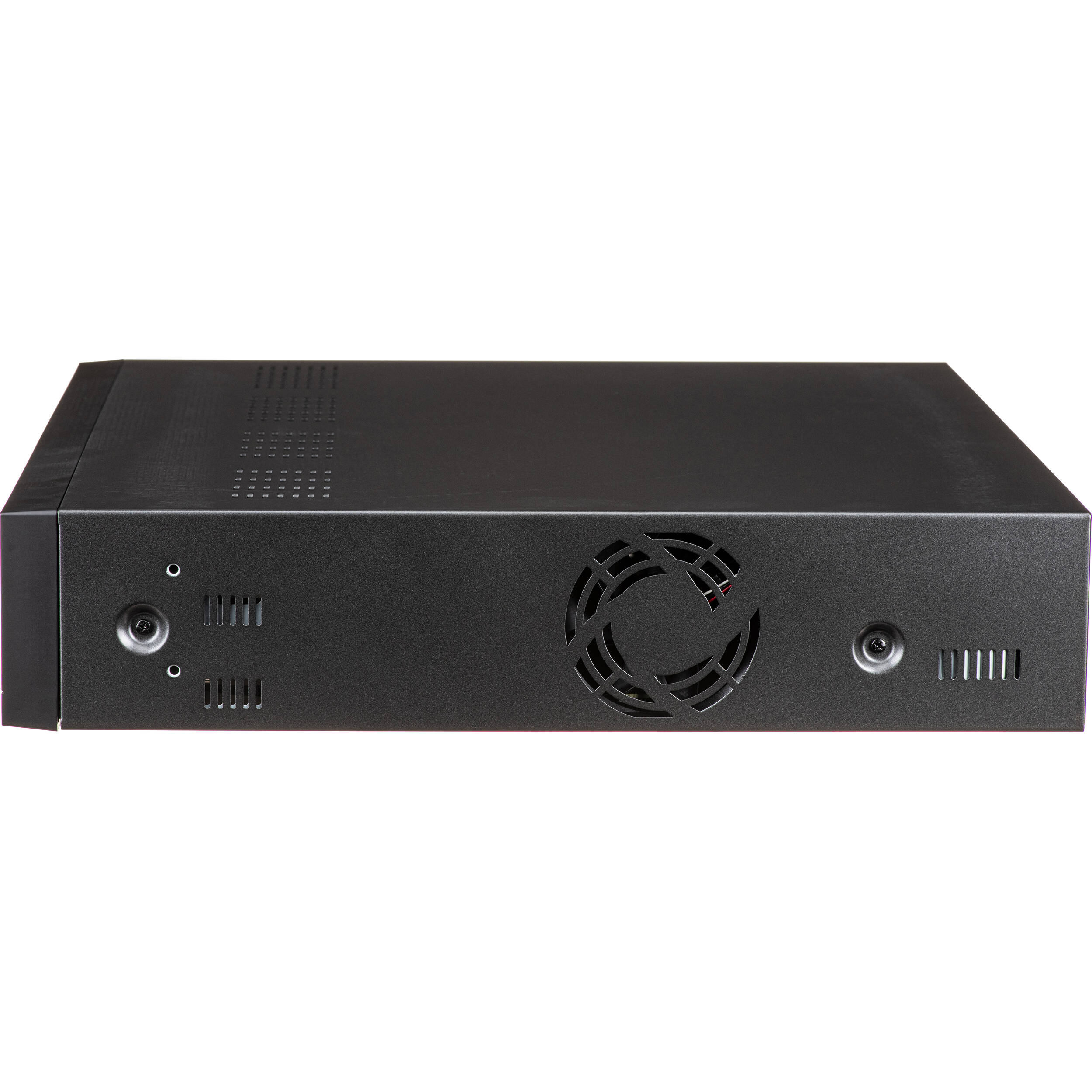 8K NVR (Intel based), No HDD, 16 channels with 16 PoE/PoE+ ports (PoE Budget 200W), H265,H264, MJPEG, 4 fixed internal SATA HDDs (6TB max per HDD), ARB (Automatic Recovery Backup), 140 Mbps recording / up to 32 Mbps playback, Dual stream recording, WiseStream technology, HDMI/VGA dual display, max. resolution of 32MP recording/display and fisheye dewarping on web and CMS, web UI 2.0 (no plugins required), AI search (Wisenet AI cameras only), QR Code — view 5