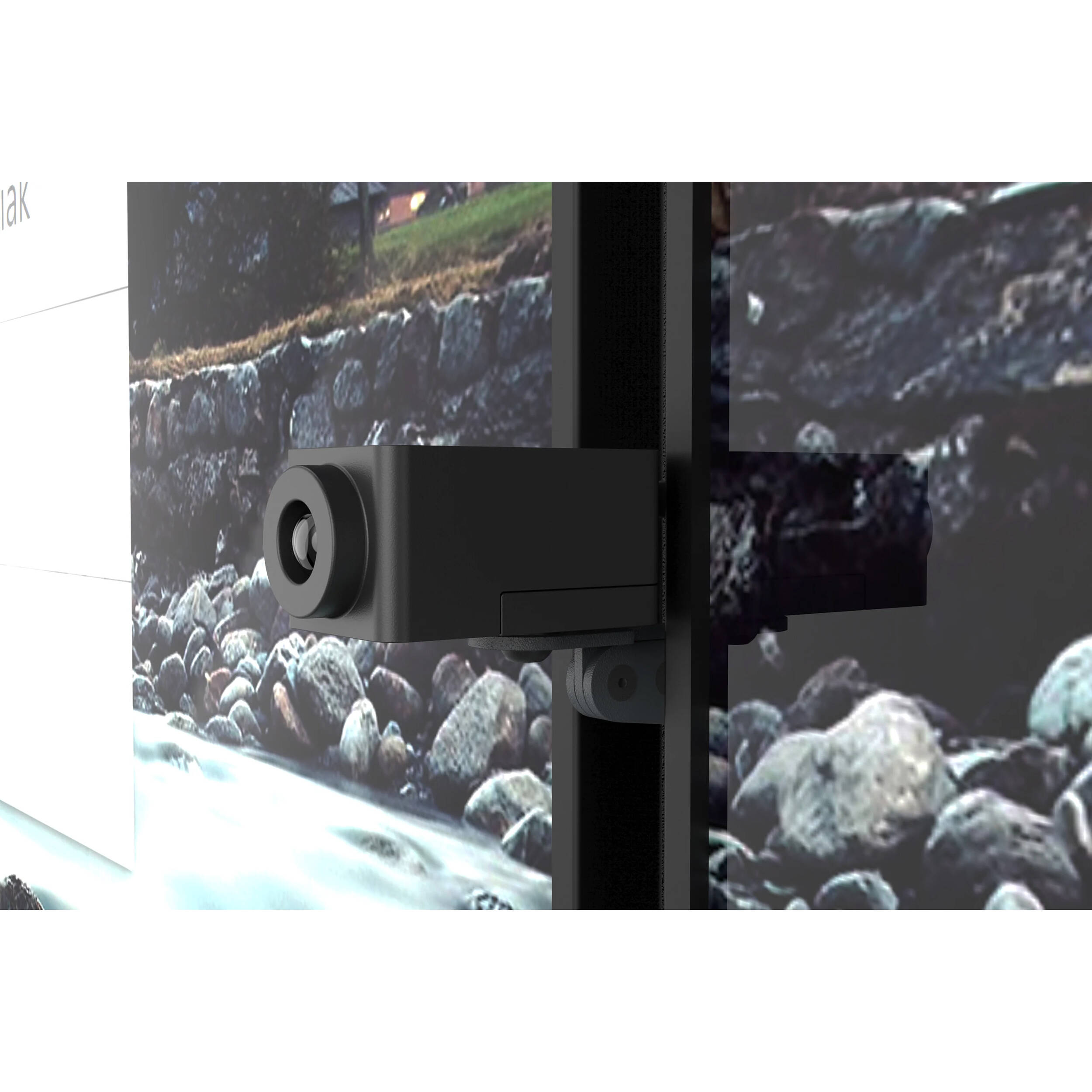 Heckler Design EYELINE camera mount for dual displays in a conference room installation — view 2