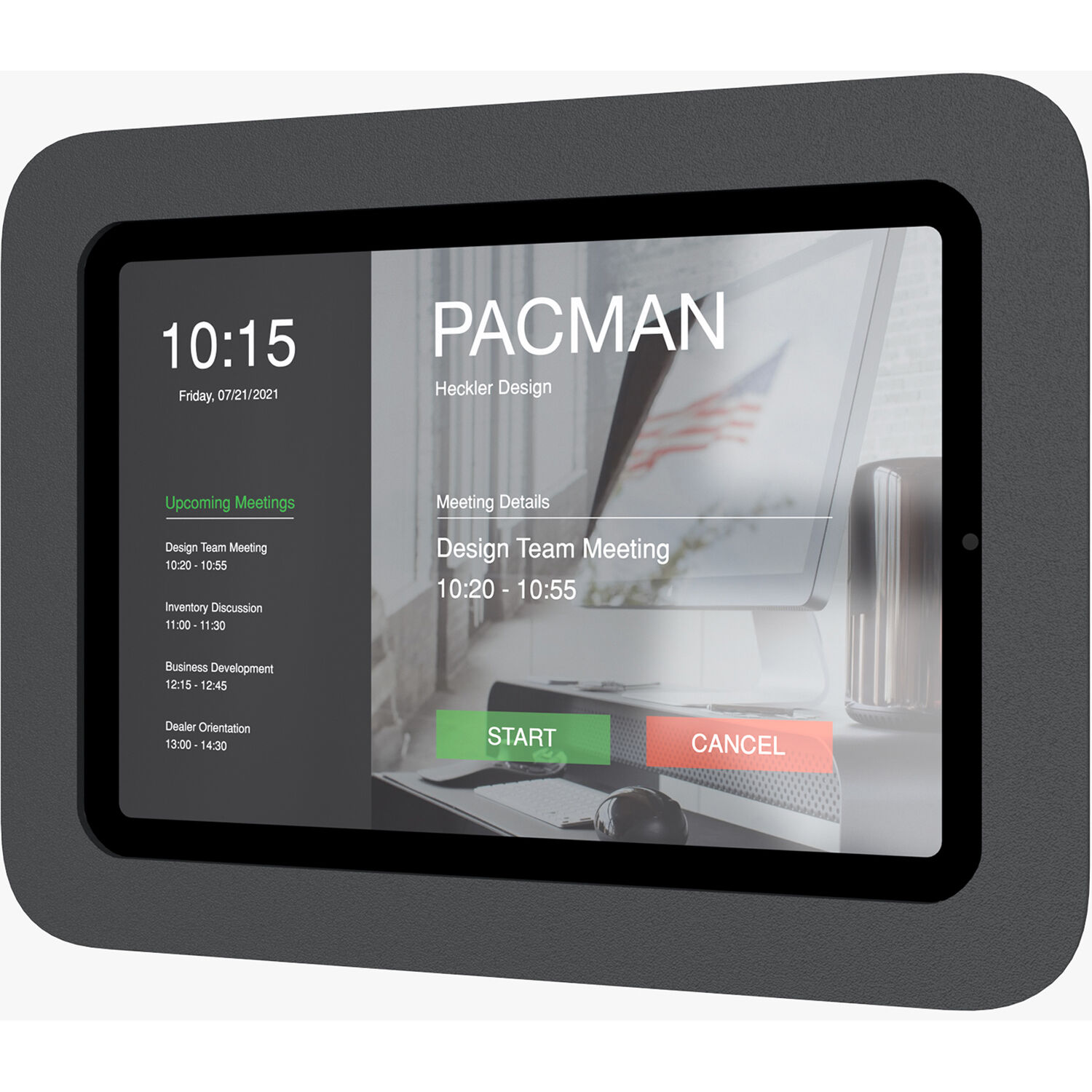 Heckler OnWall Mount for iPad mini 6th Gen wall-mounted tablet enclosure — view 4